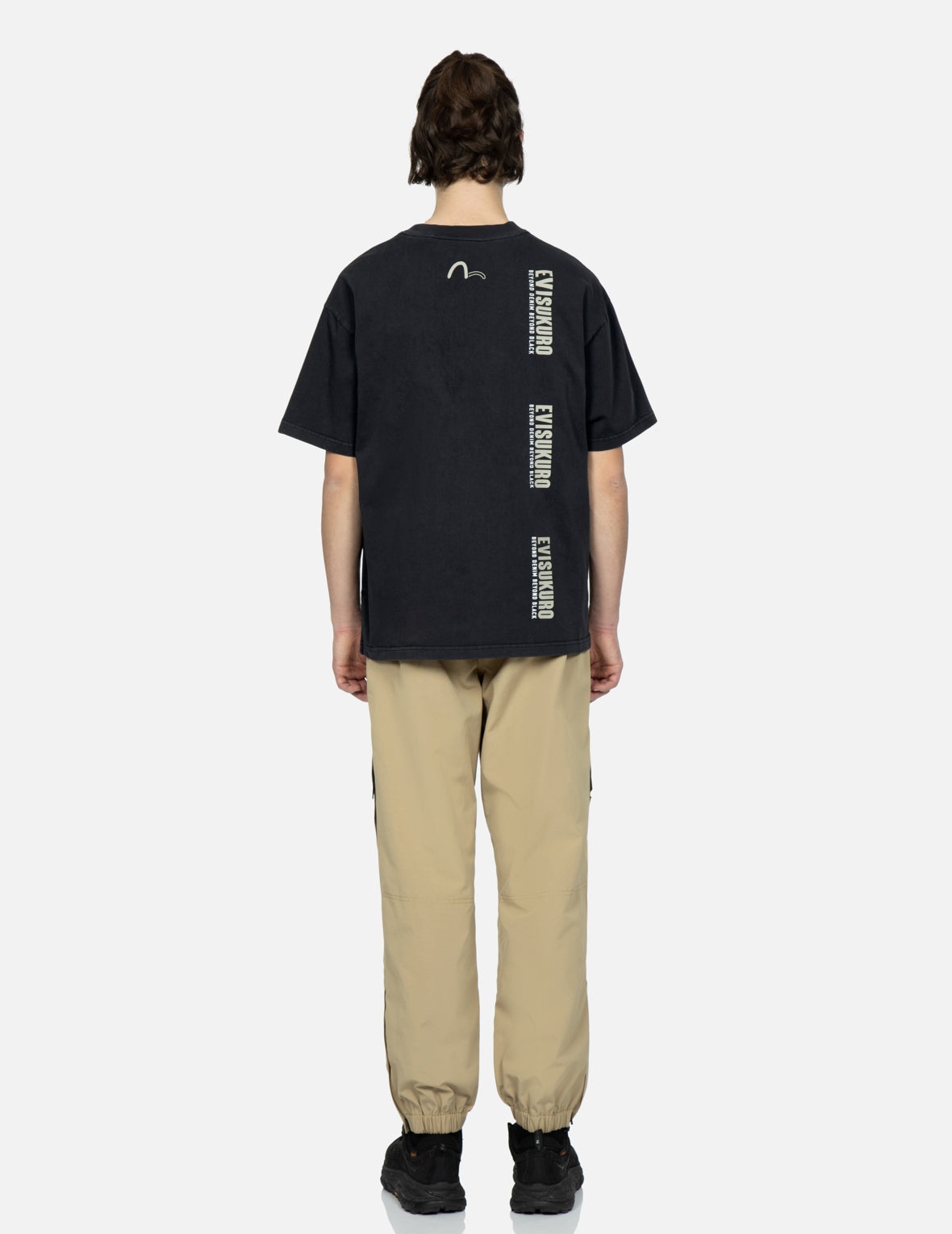 Metallic Stud Textured Logo Print T-shirt - 6