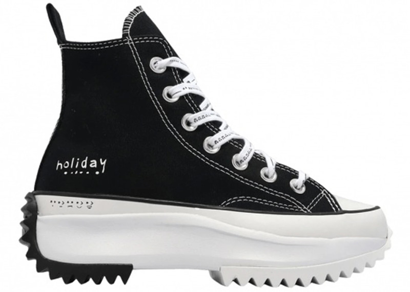 Converse Run 스타 Hike Hi 홀리데이 블랙 화이트 1