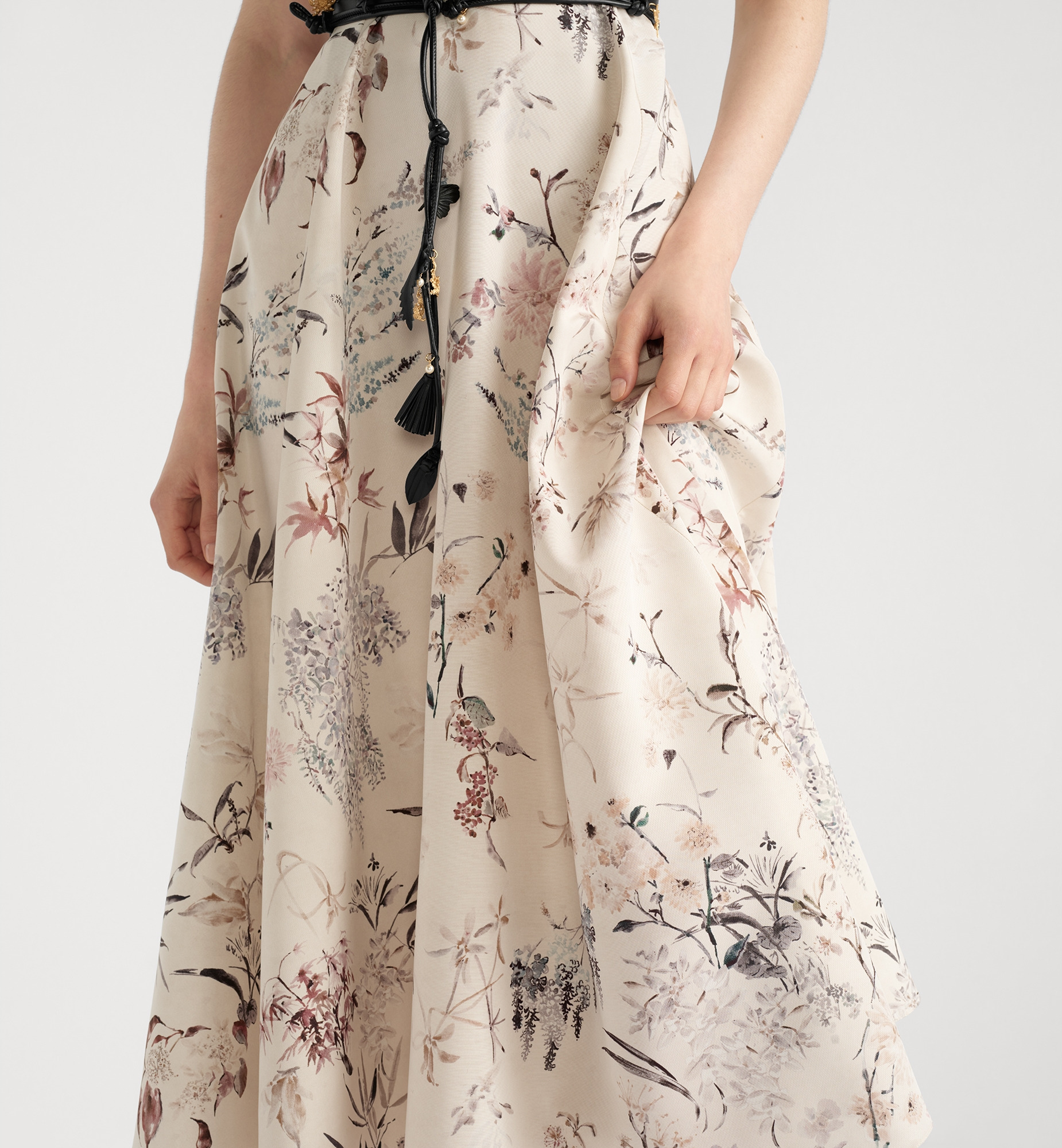 Mid-Length Belted Dress - 4