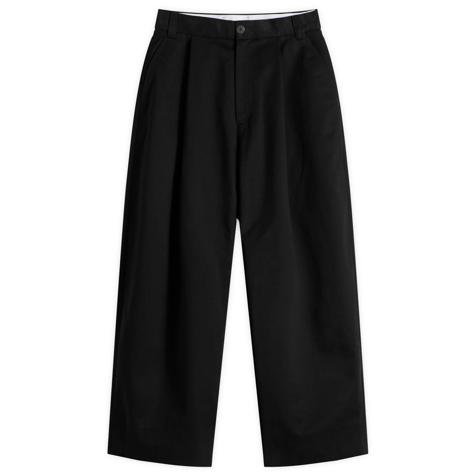 Studio Nicholson Sorte Deep Pleat Volume Pant - 1