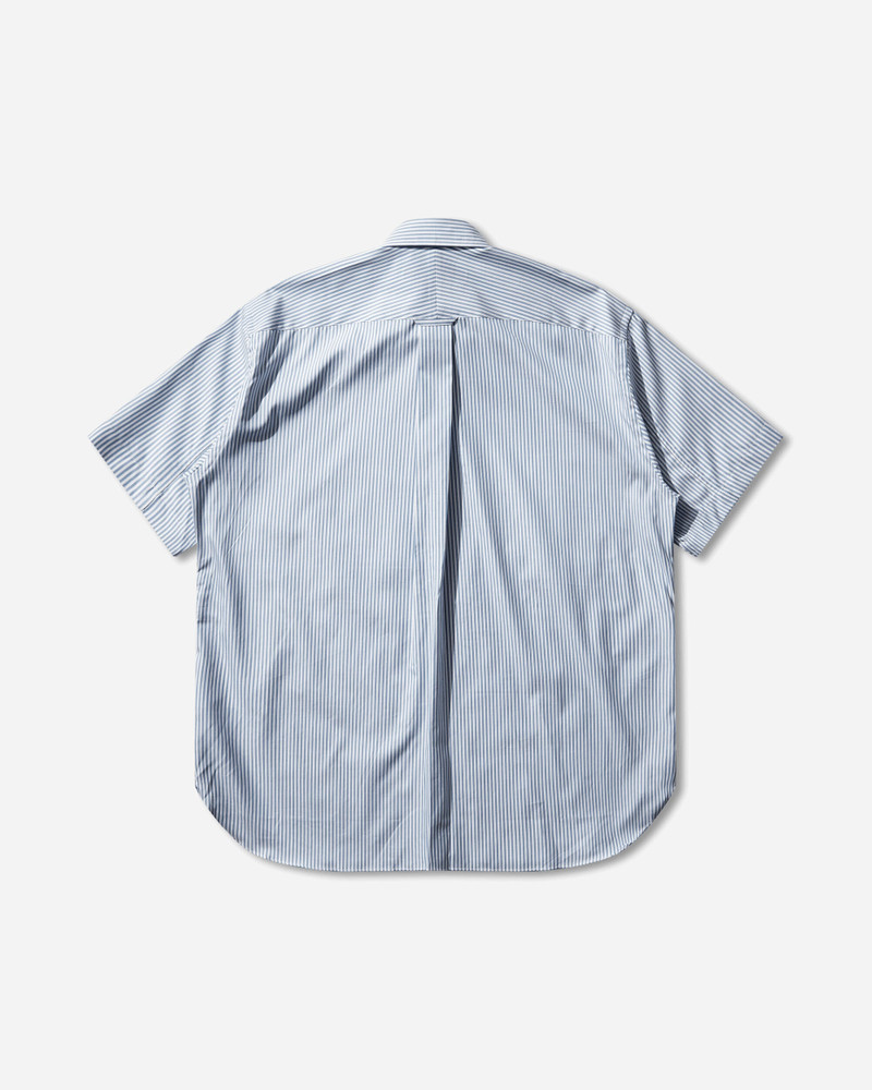 Junya Watanabe MAN Men's Patchwork Shortsleeve Shirt White / Sax Blue outlook