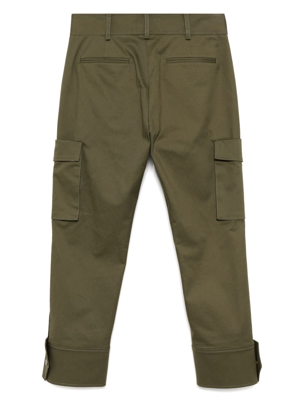slanted waistband cargo pants - 2