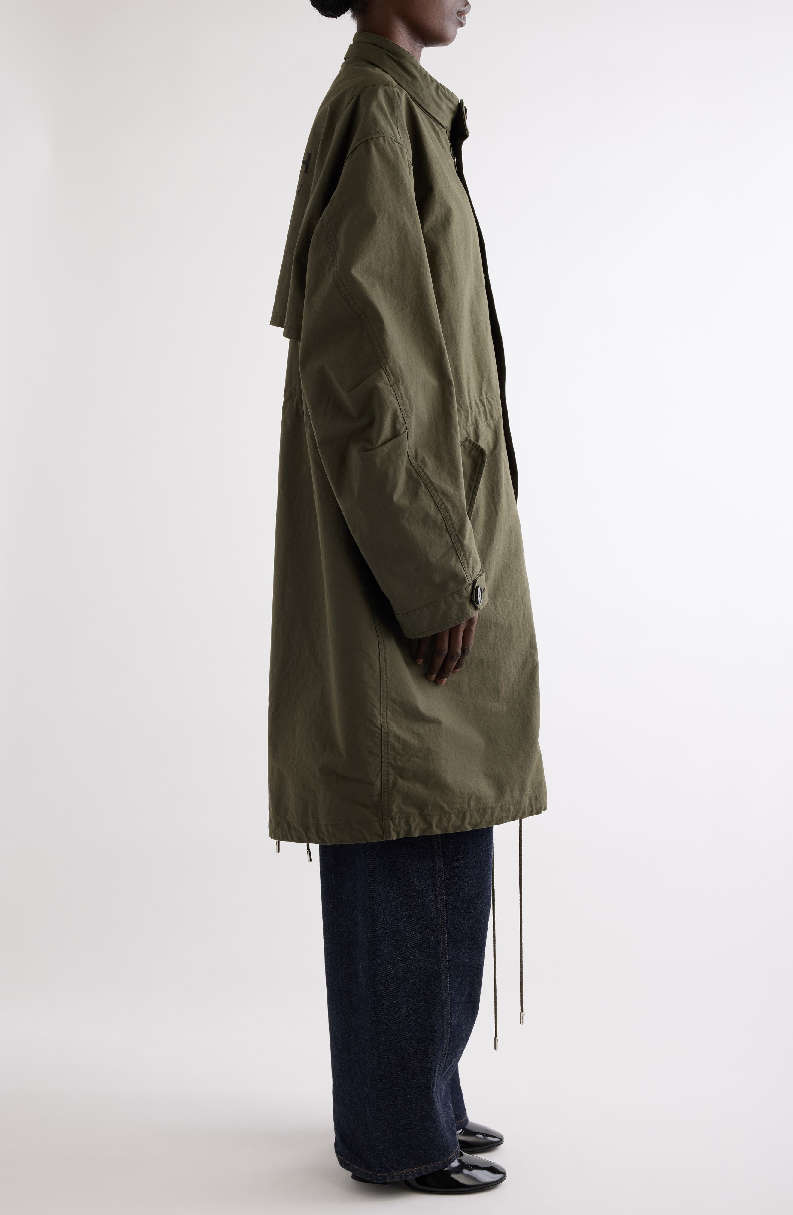 Givenchy Cocoon Parka in Khaki at Nordstrom - 4