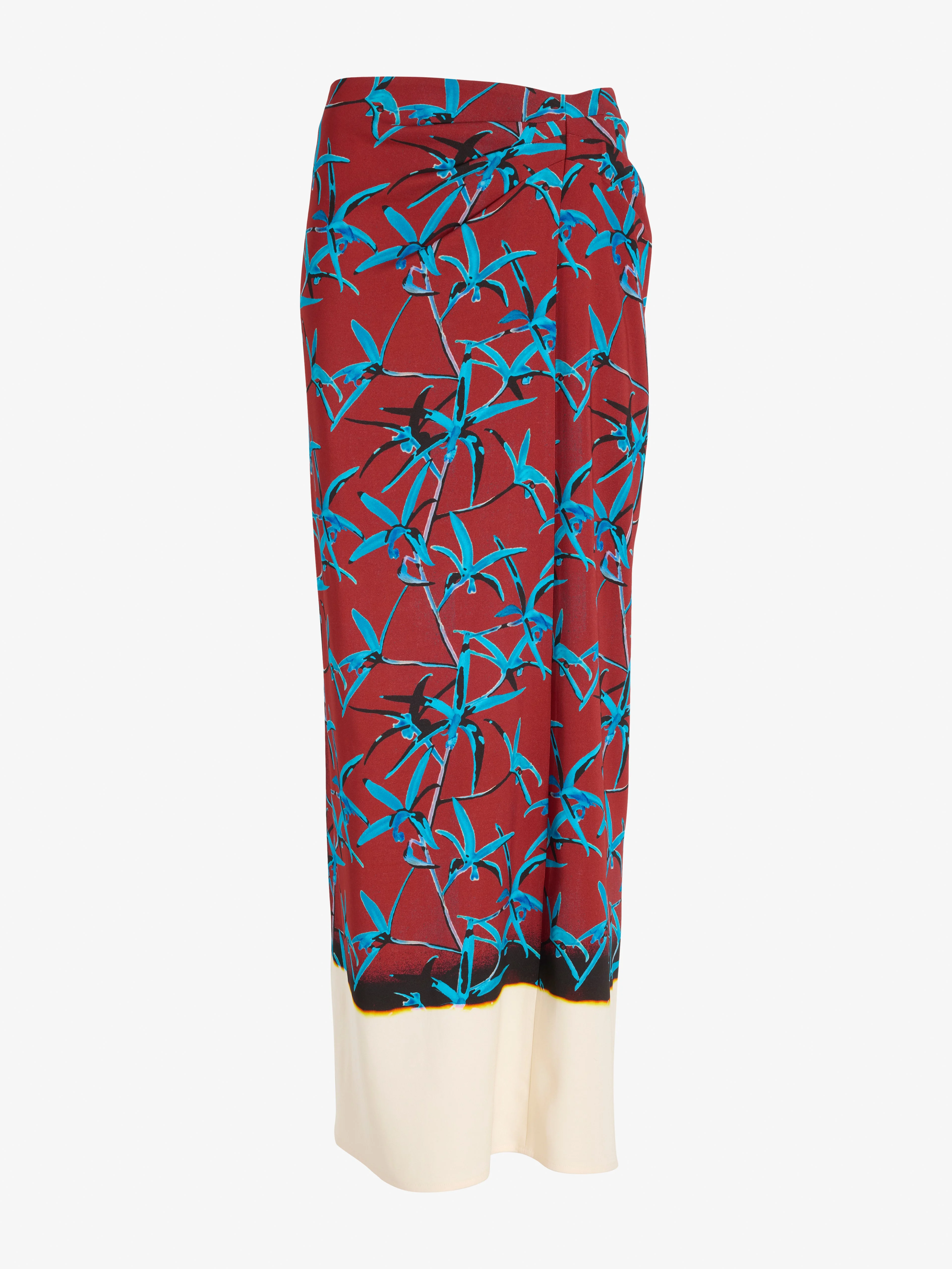 Anais Skirt in Printed Stretch Cady - 1