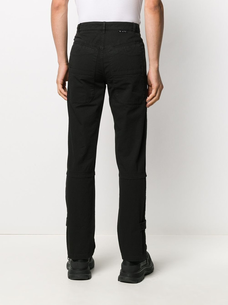 multi-pocket straight-leg jeans 4