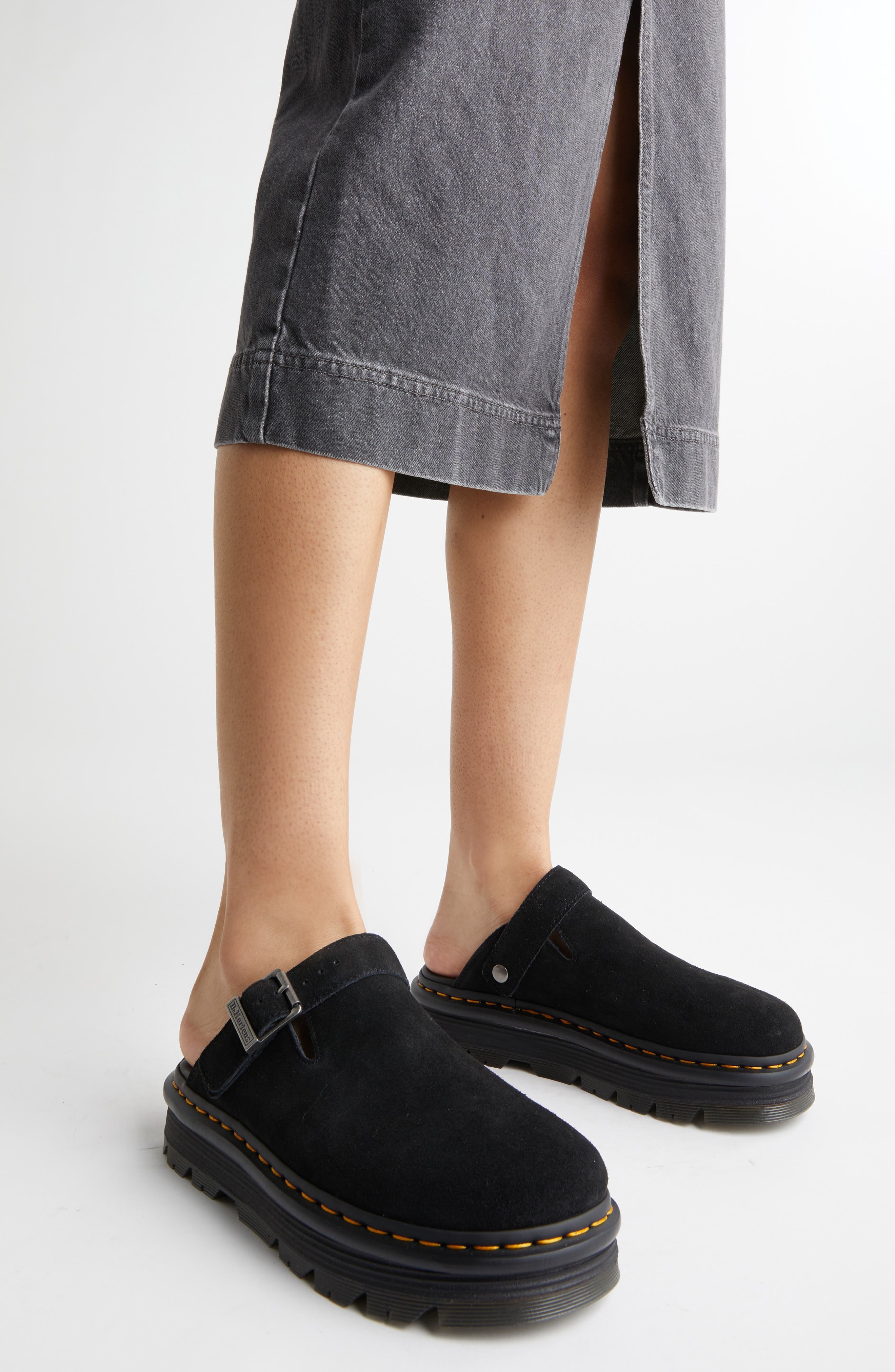 Dr. Martens Zebzag Water Resistant Slingback Clog in Black at Nordstrom - 8