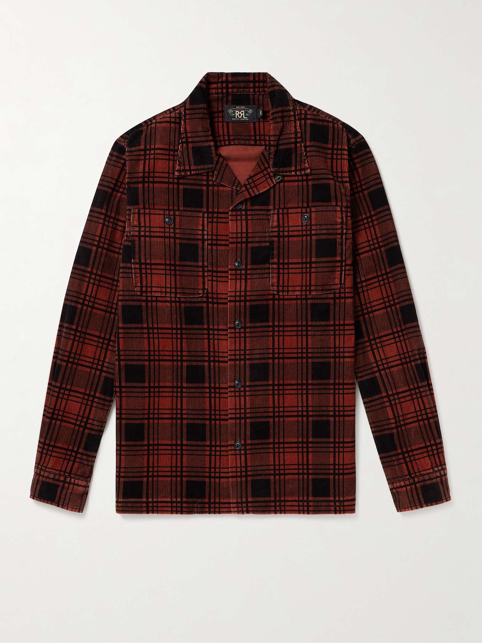 Monterey Checked Cotton-Corduroy Overshirt - 1