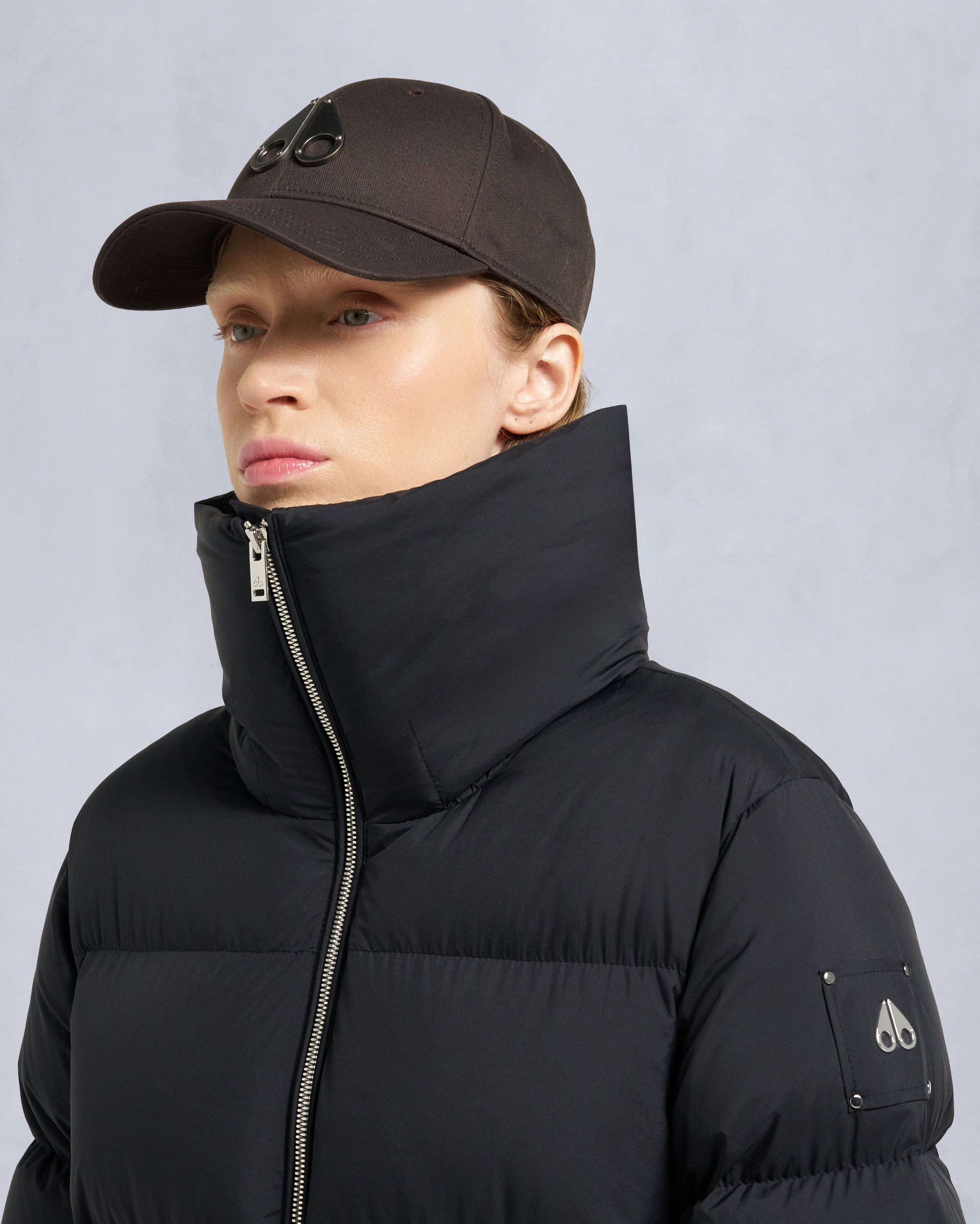 BELLE DUNE LONG SHEARLING TRIM PUFFER - 7