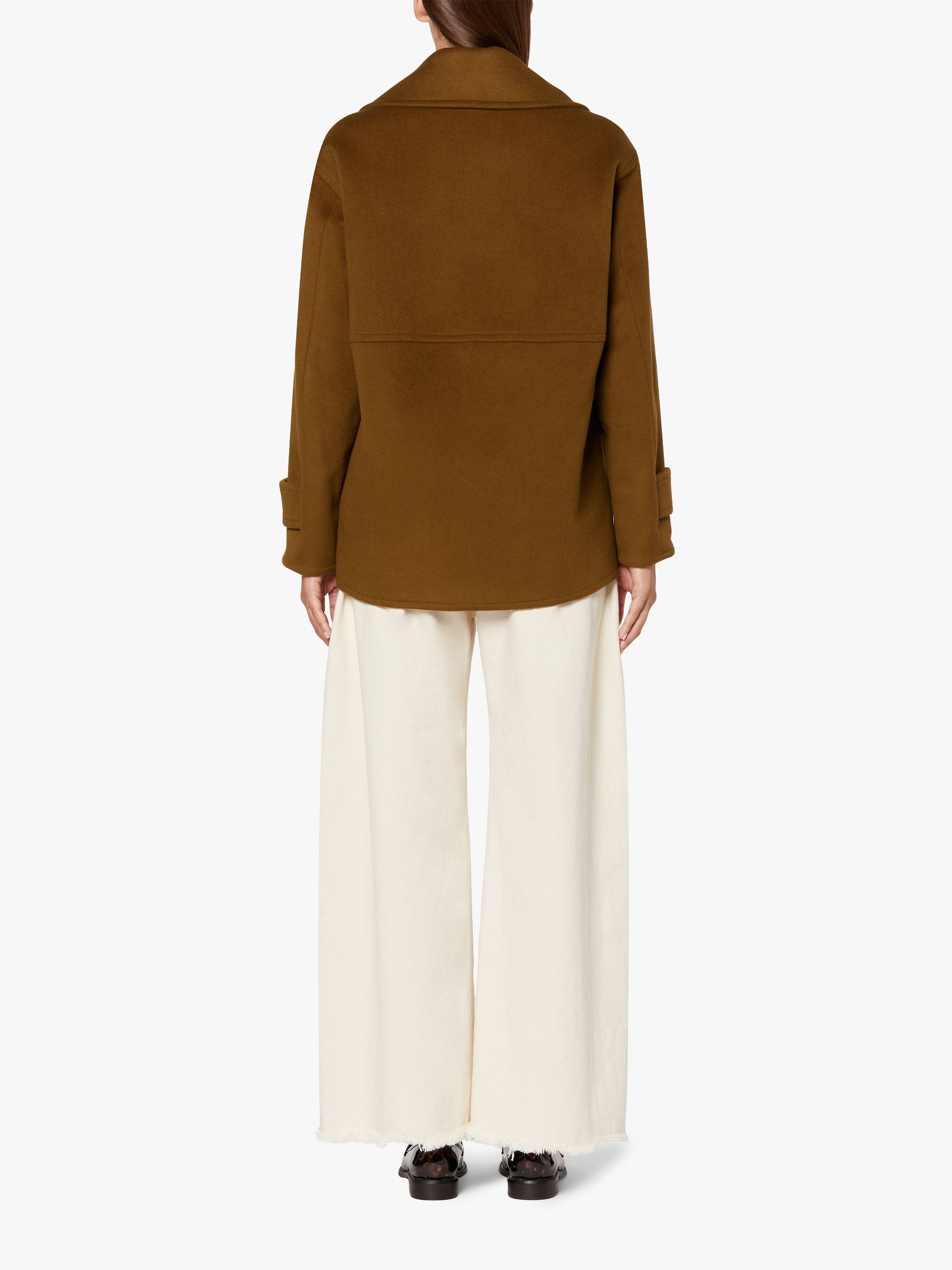 FIONA CAMEL WOOL & CASHMERE PEA COAT | LMC-011 - 4