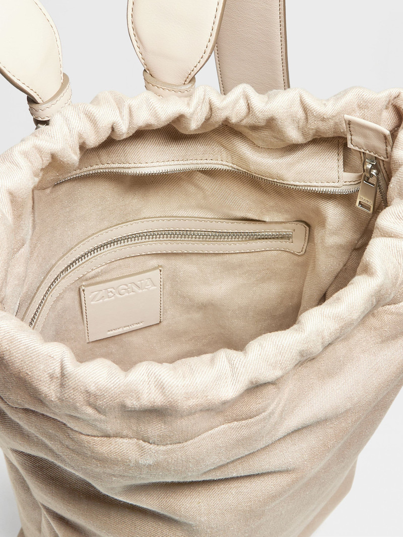LIGHT BEIGE OASI LINO BACKPACK 4