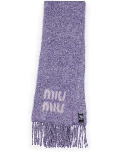 Miu Miu Wool and mohair scarf outlook
