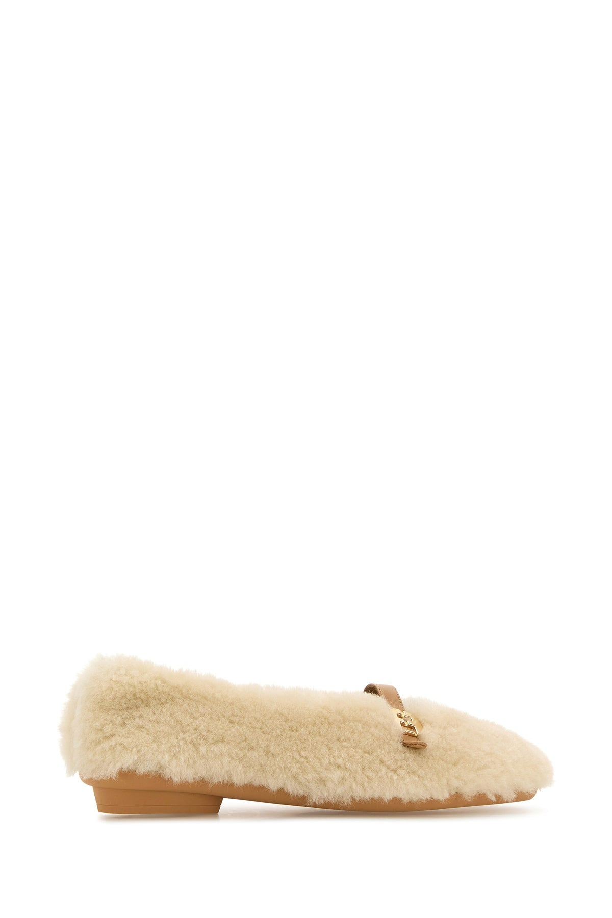 Ivory shearling Noella ballerinas - 3