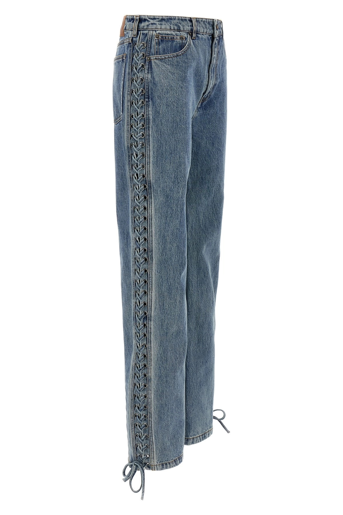 'Laced Straight Leg' jeans - 4