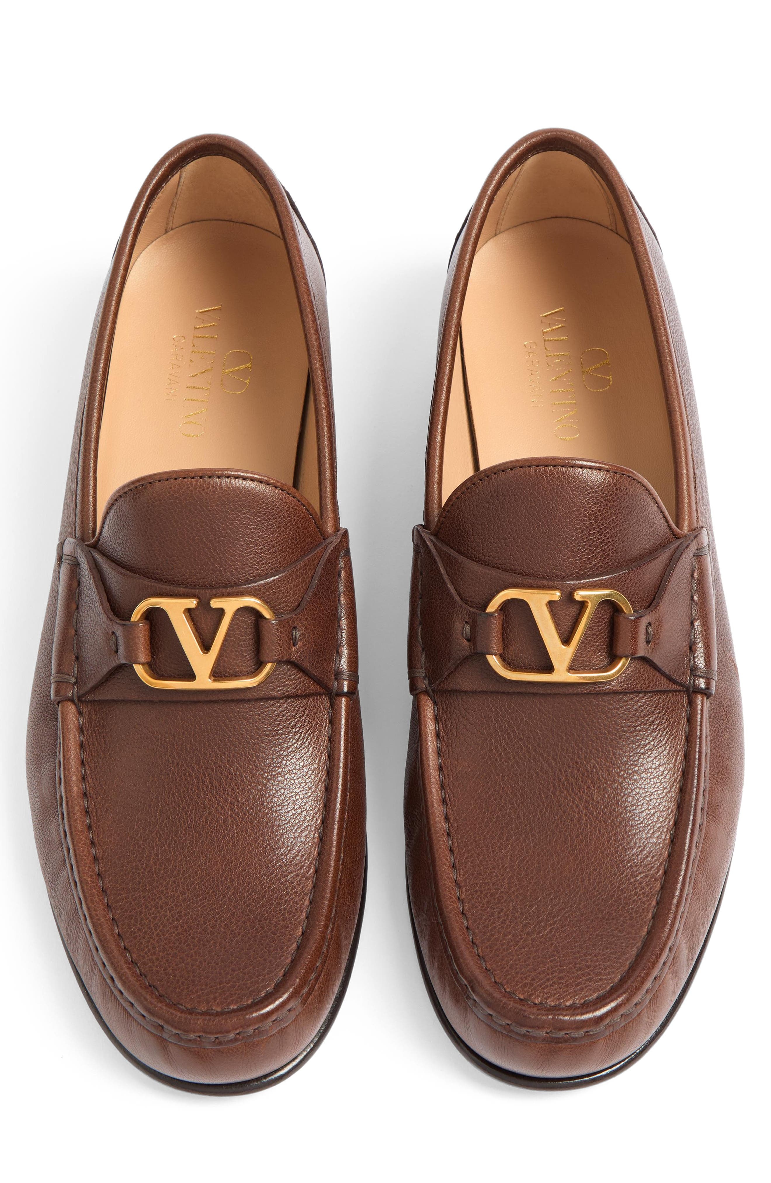 Valentino Garavani VLOGO Loafer in Bark Brown at Nordstrom - 6