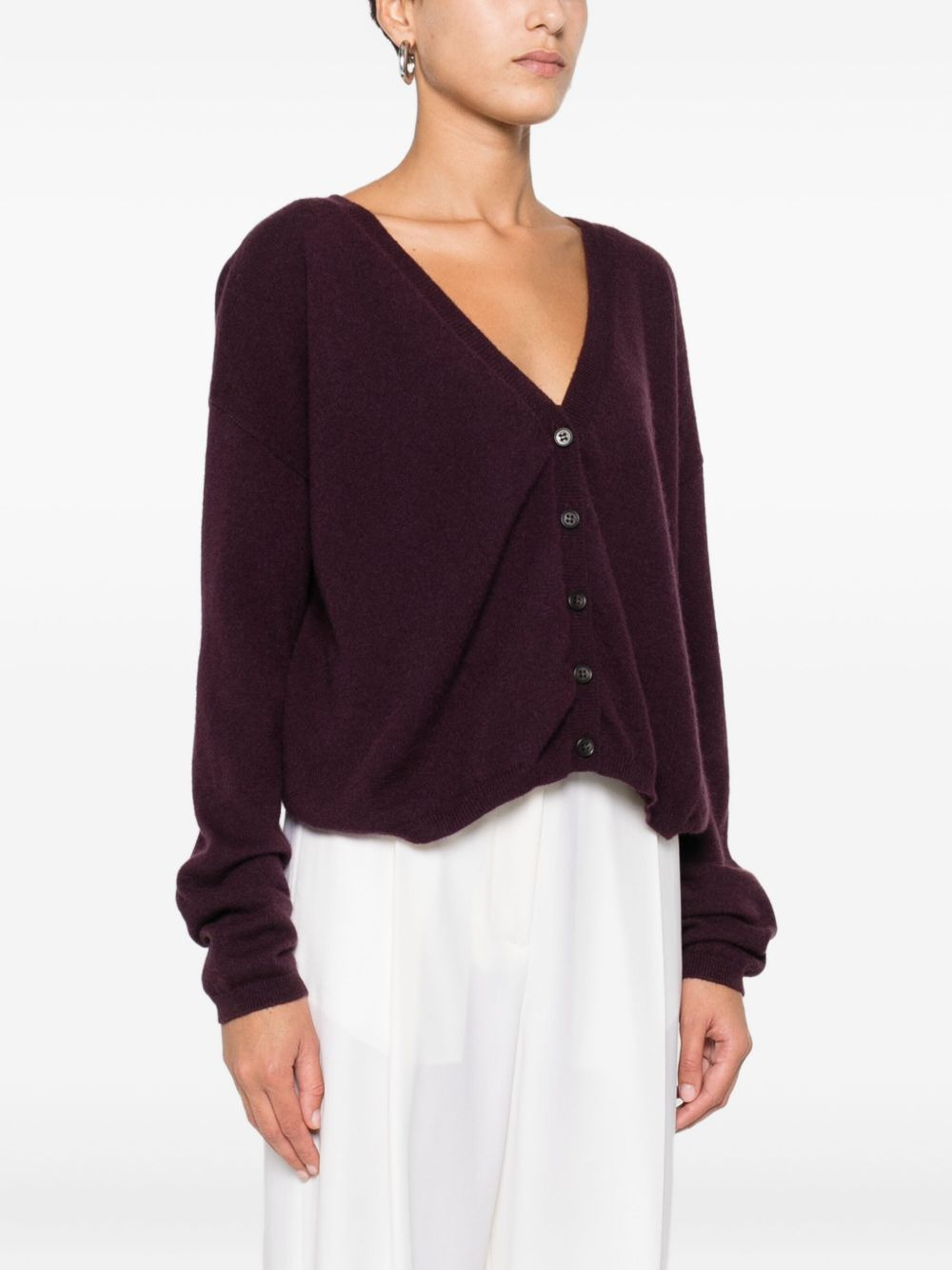 V-neck cashmere cardigan - 3