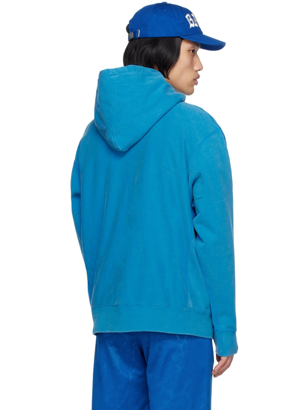 Blue Washed Hoodie - 3