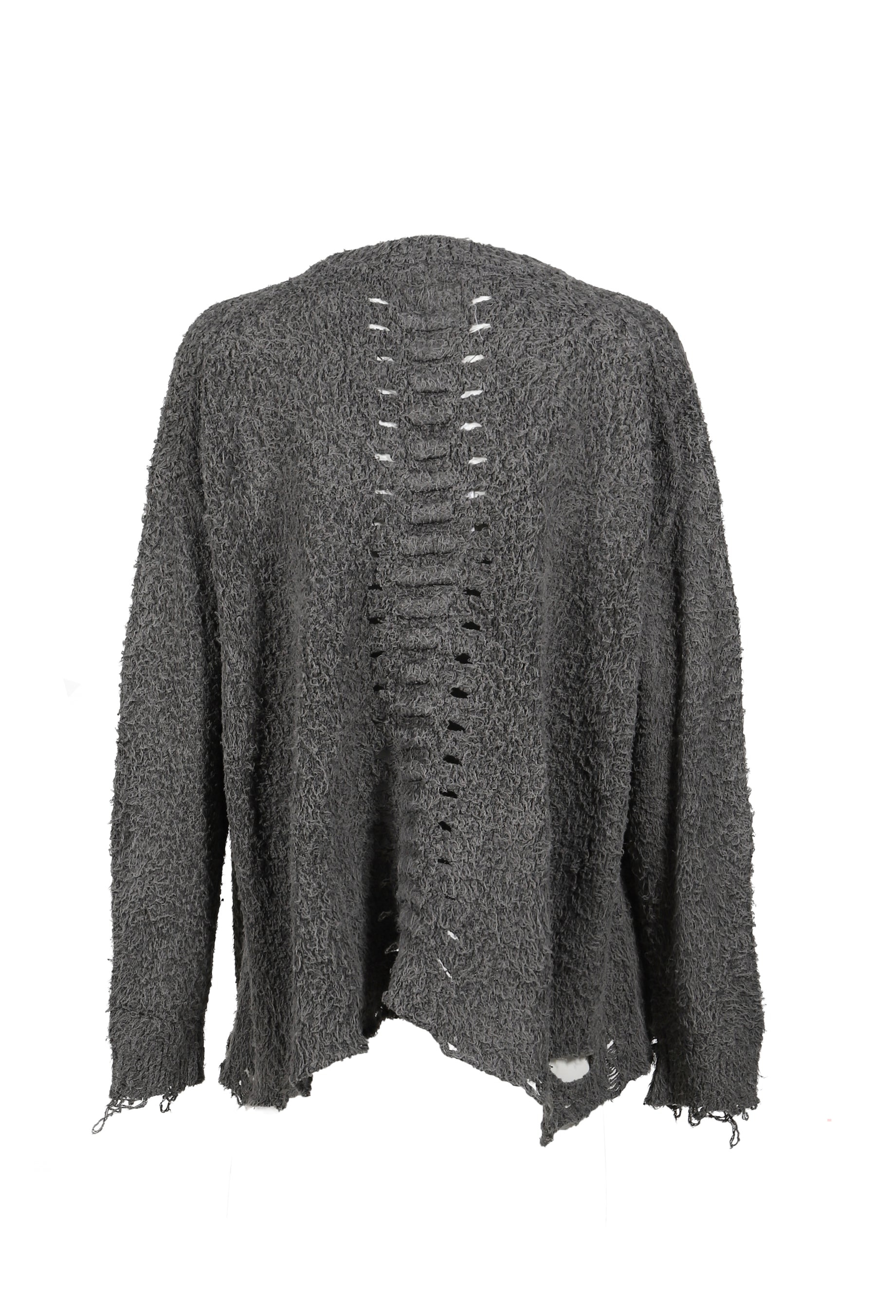BACKBONE KNIT CARDIGAN / GRY - 6