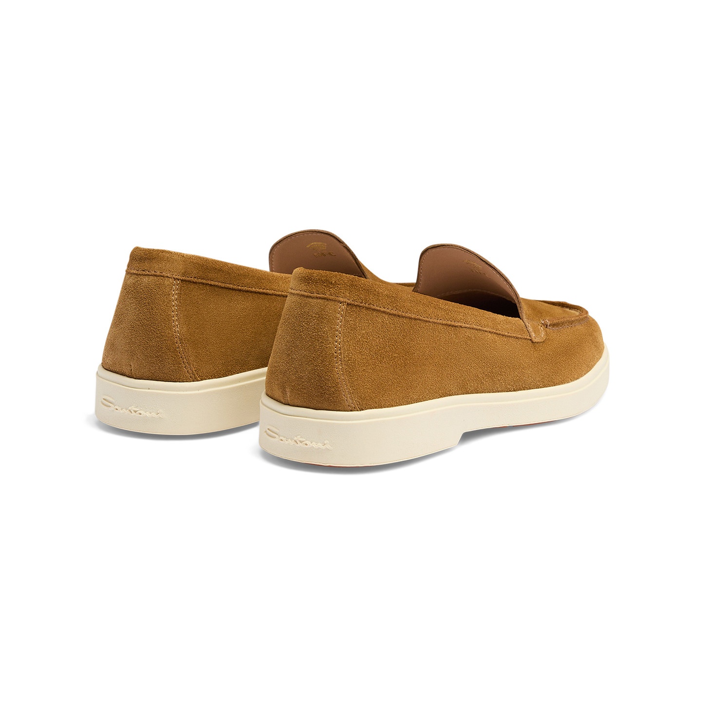 Women's light brown suede loafer - 4