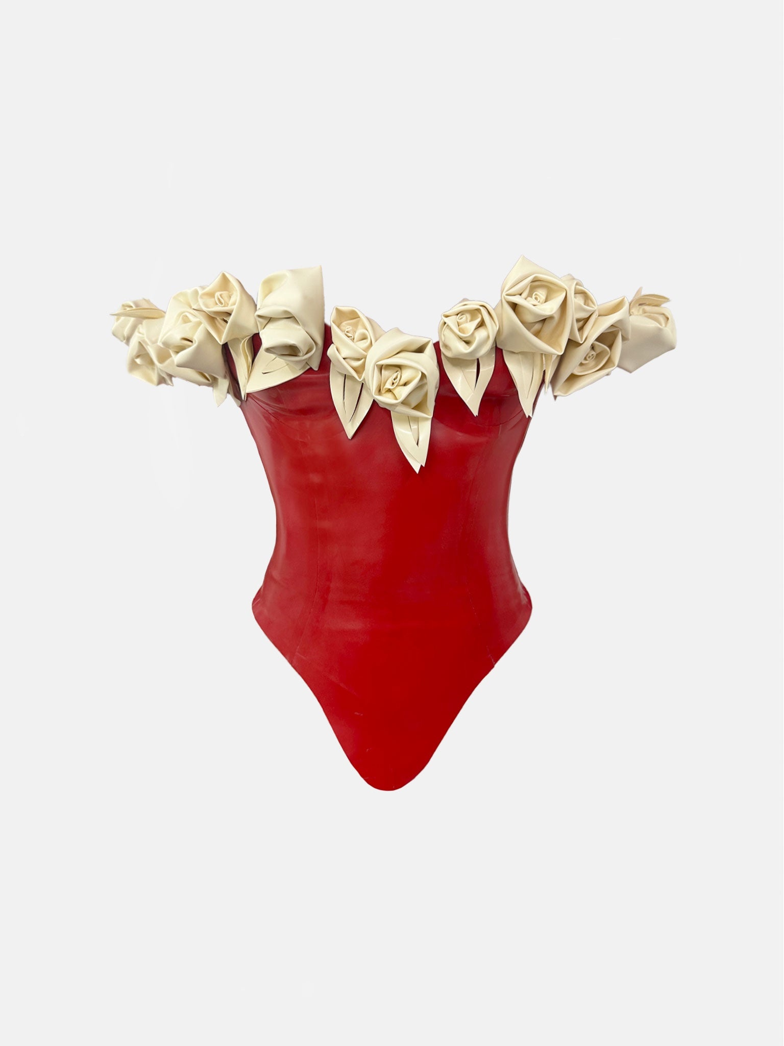 FANTASY CORSET TOP RED - 1