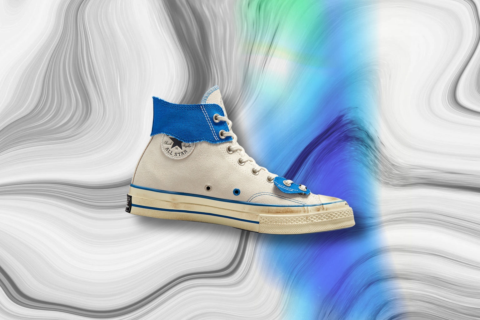 CONVERSE X ADER ERROR CHUCK 70 HI - WHITE/IMPERIAL BLUE/BLACK - 5
