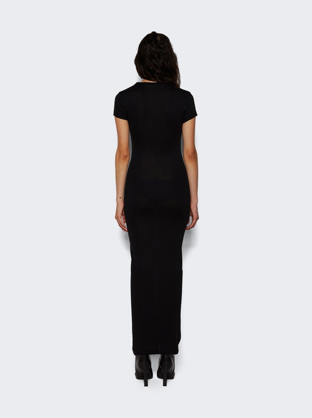 Cap Sleeve Dress Black - 5