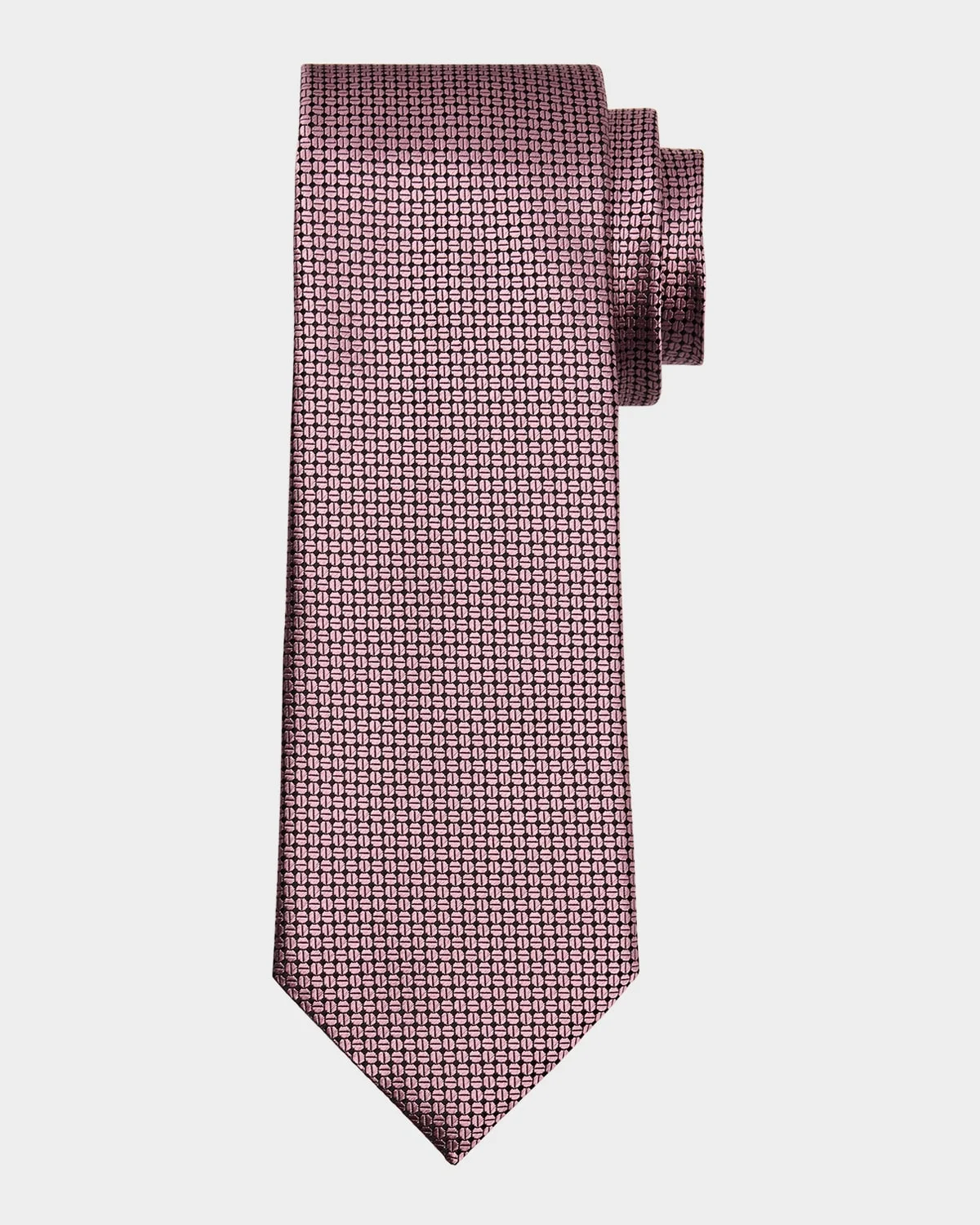 Men's Tonal Geometric Jacquard Tie - 1