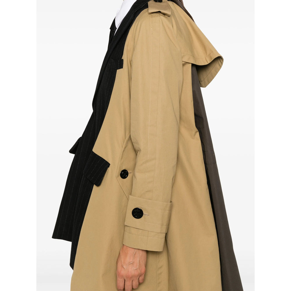 Sacai Brown Coats - Trench & Raincoats Women - 2