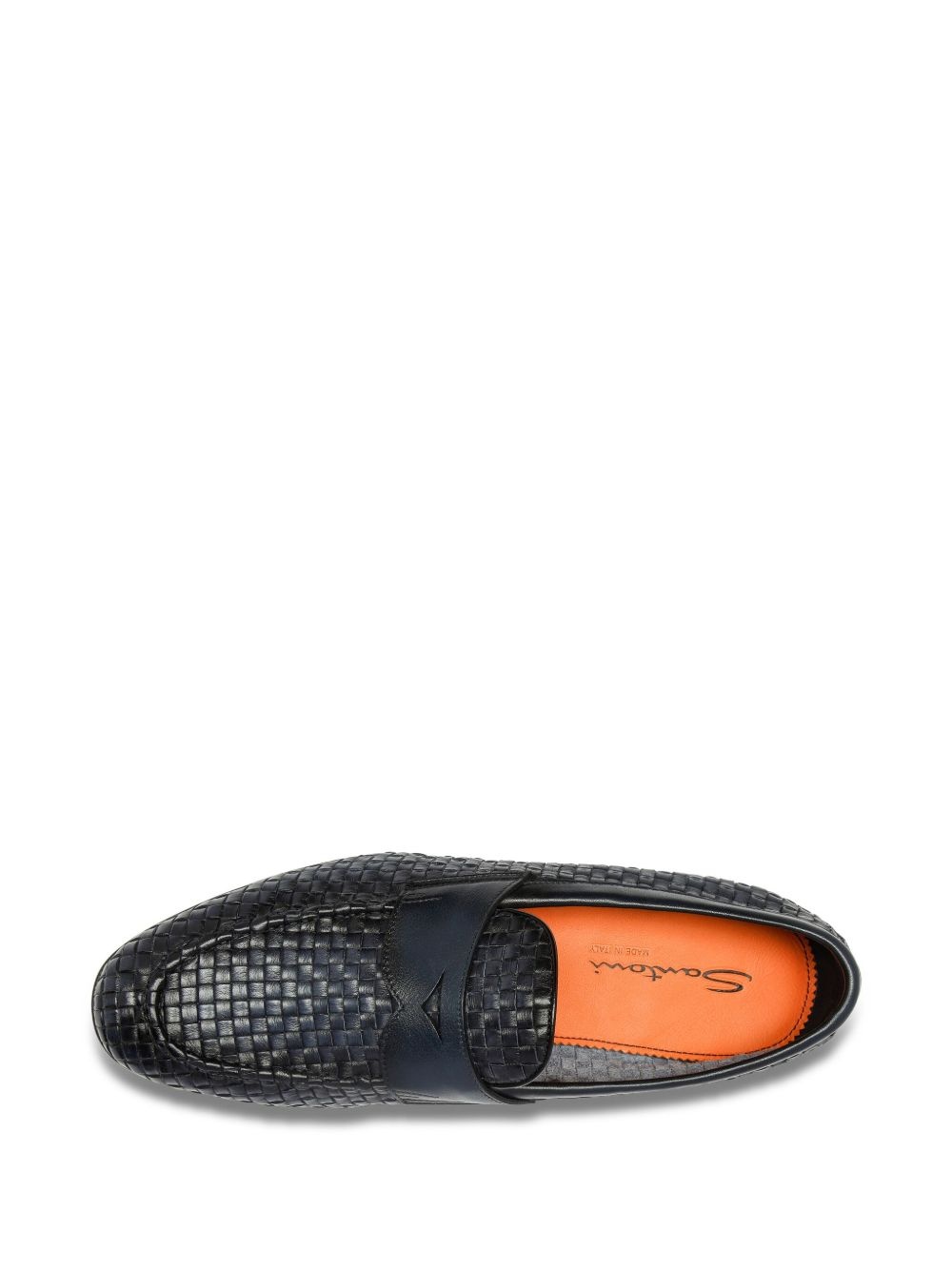 woven leather loafers - 3