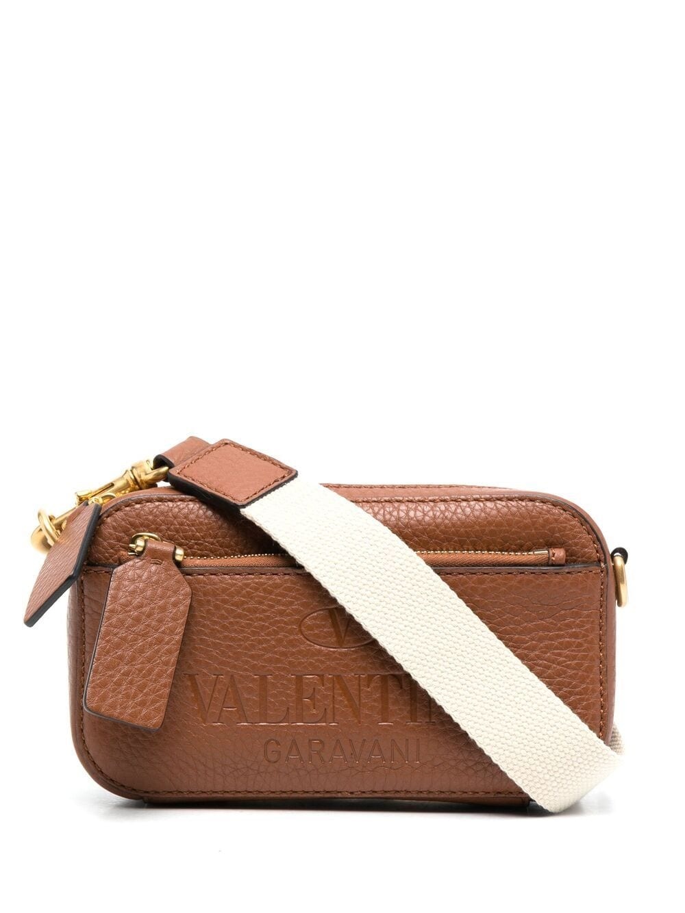 logo-embossed belt bag - 1