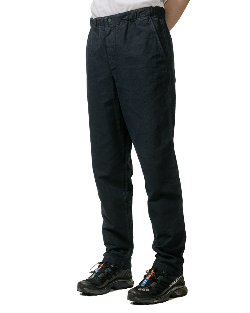 NORSE PROJECTS Ezra Relaxed Cotton Linen Trouser Dark Navy outlook