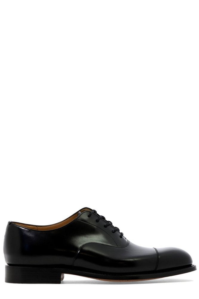 Black leather Consul lace-up shoes - 1