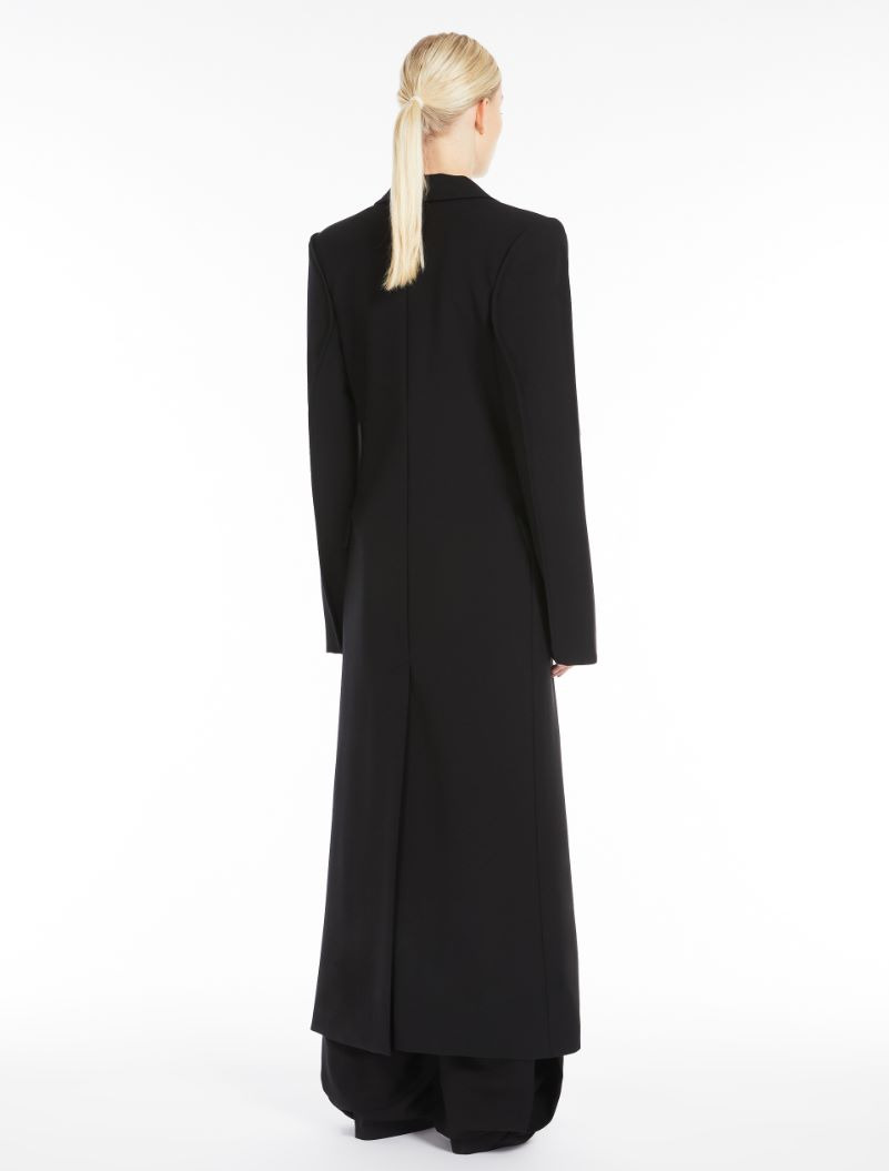 Stretch duster coat in technical viscose - RUNWAY - 4