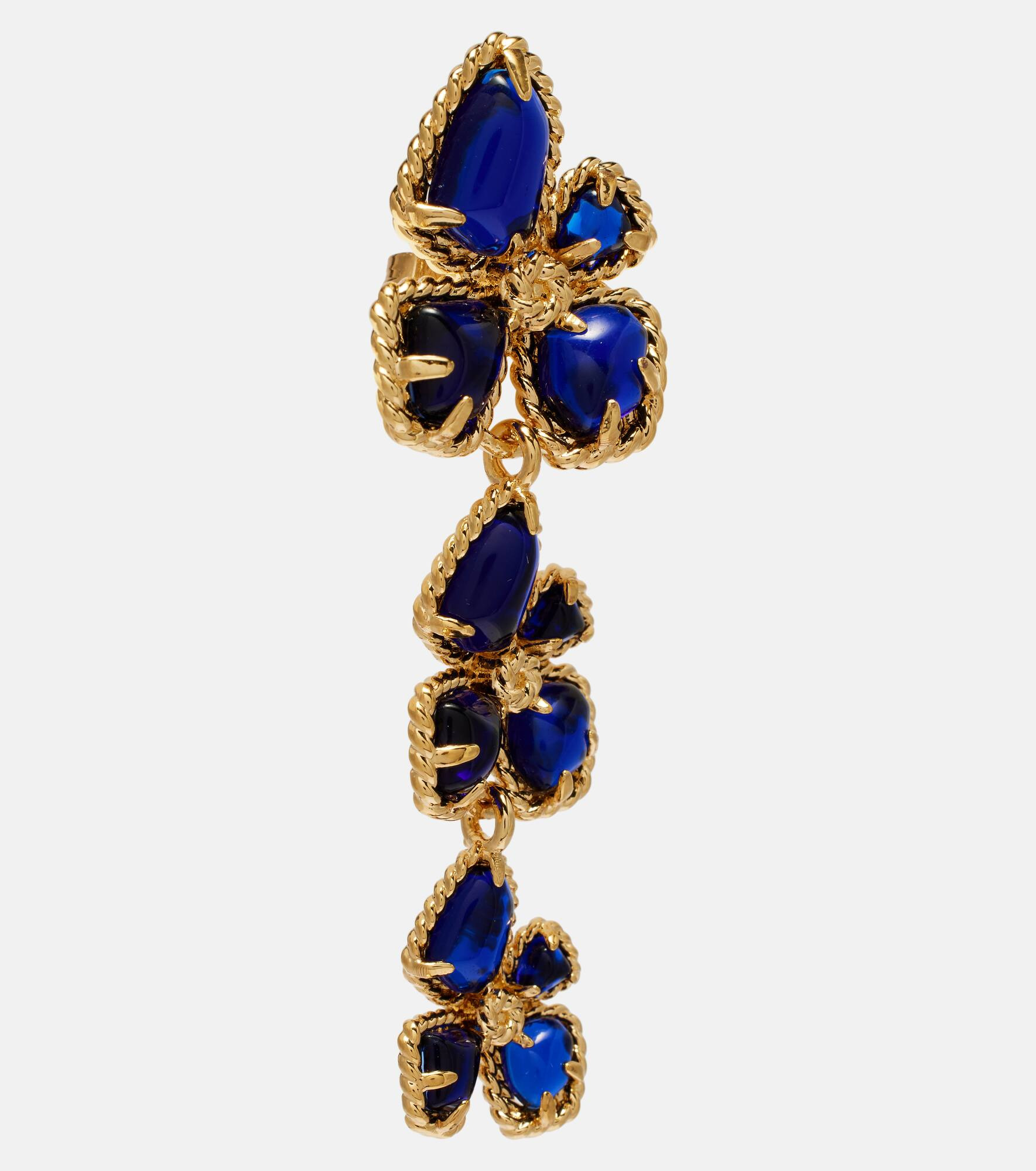 Bloom Large embellished drop earrings - 2