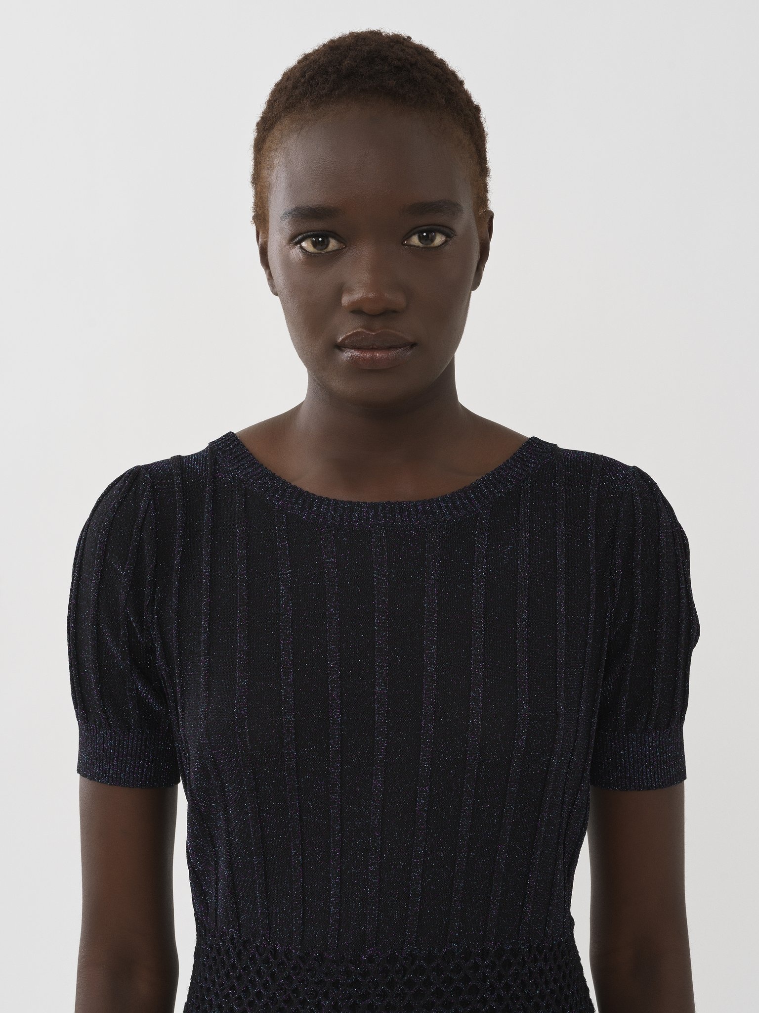 LUREX KNIT BLOUSE - 2