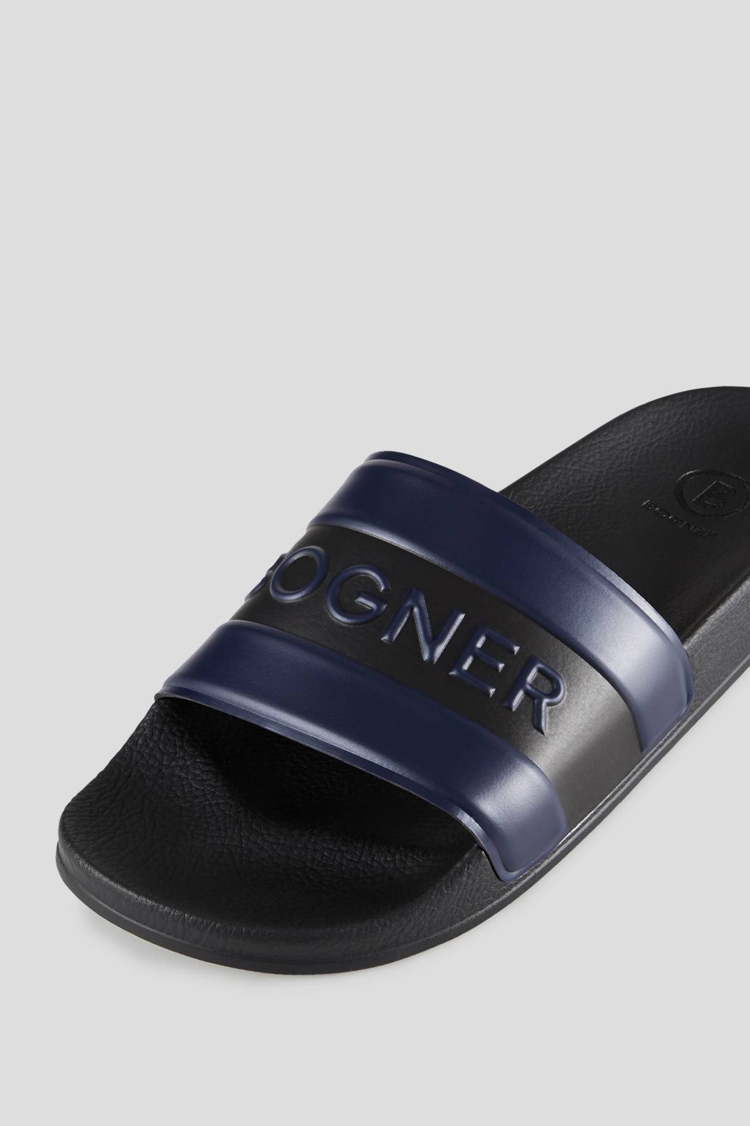 BELIZE SLIDES IN NAVY BLUE/BLACK - 4