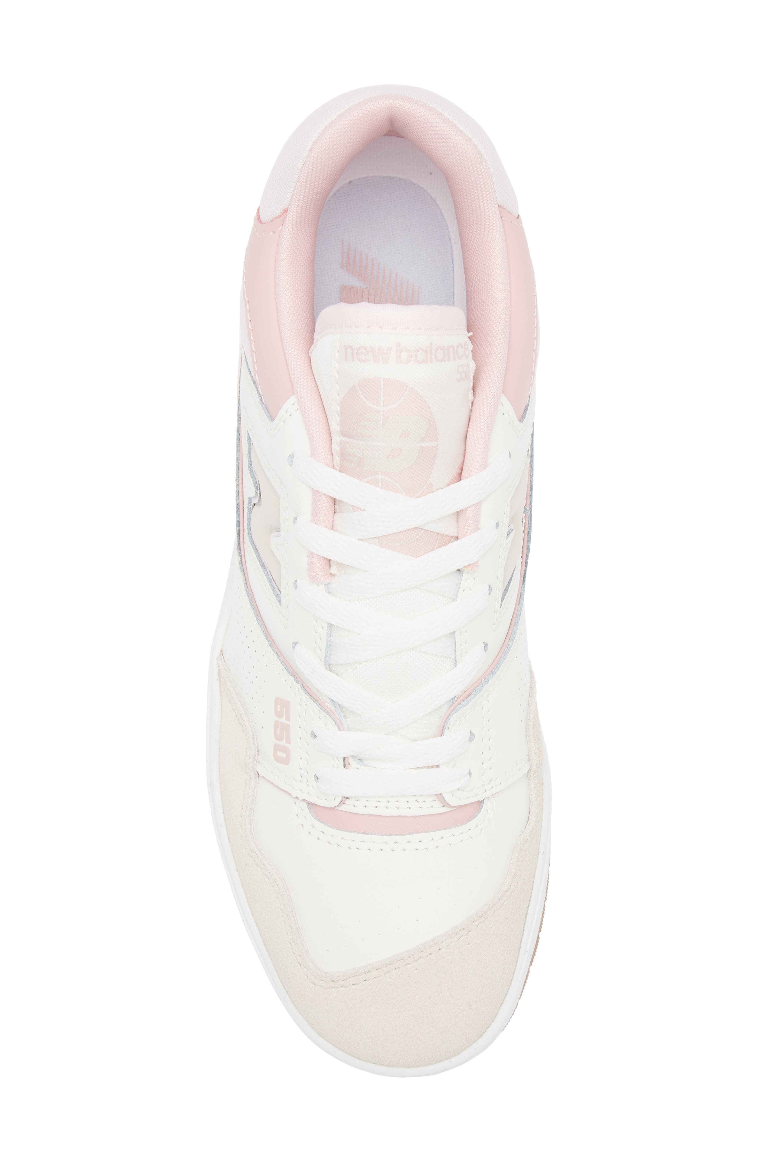 New Balance 550 Basketball Sneaker in Sea Salt/Pink Granite at Nordstrom - 5