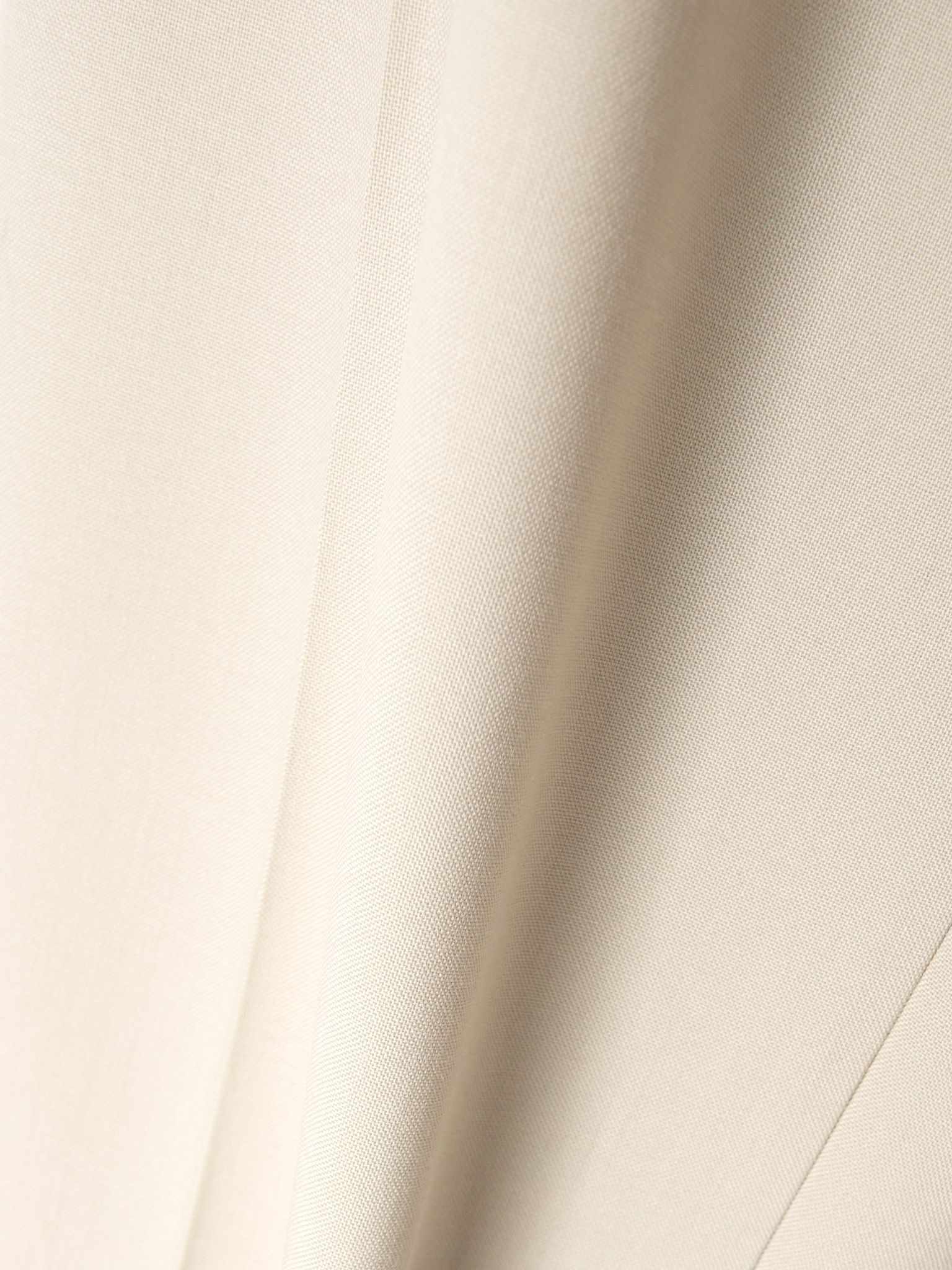 Pleated wool straight-leg pants Beige - 5
