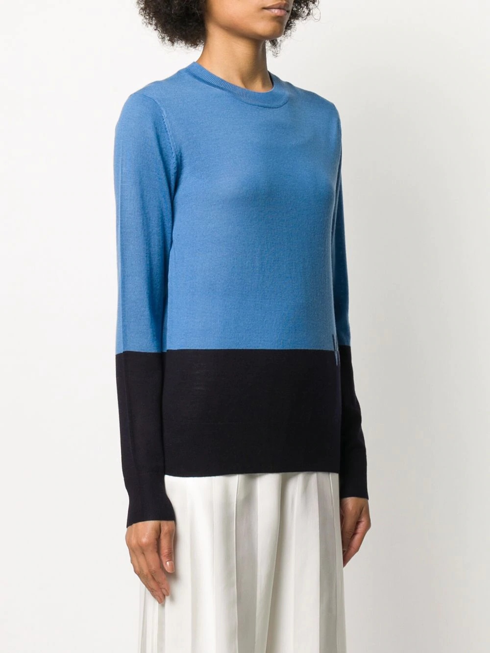 colour-block wool jumper - 3