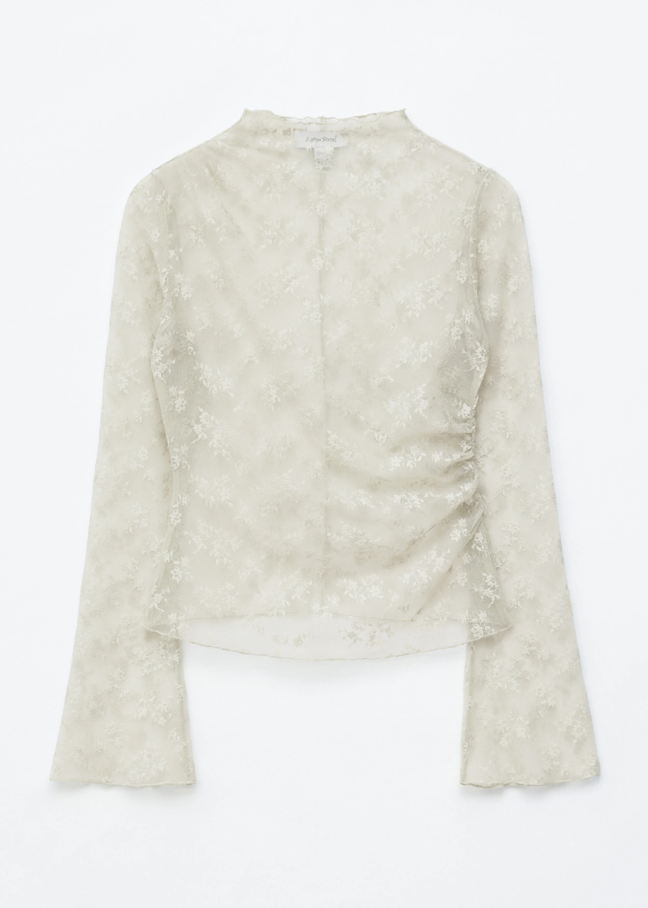Long-Sleeve Lace Top - 1
