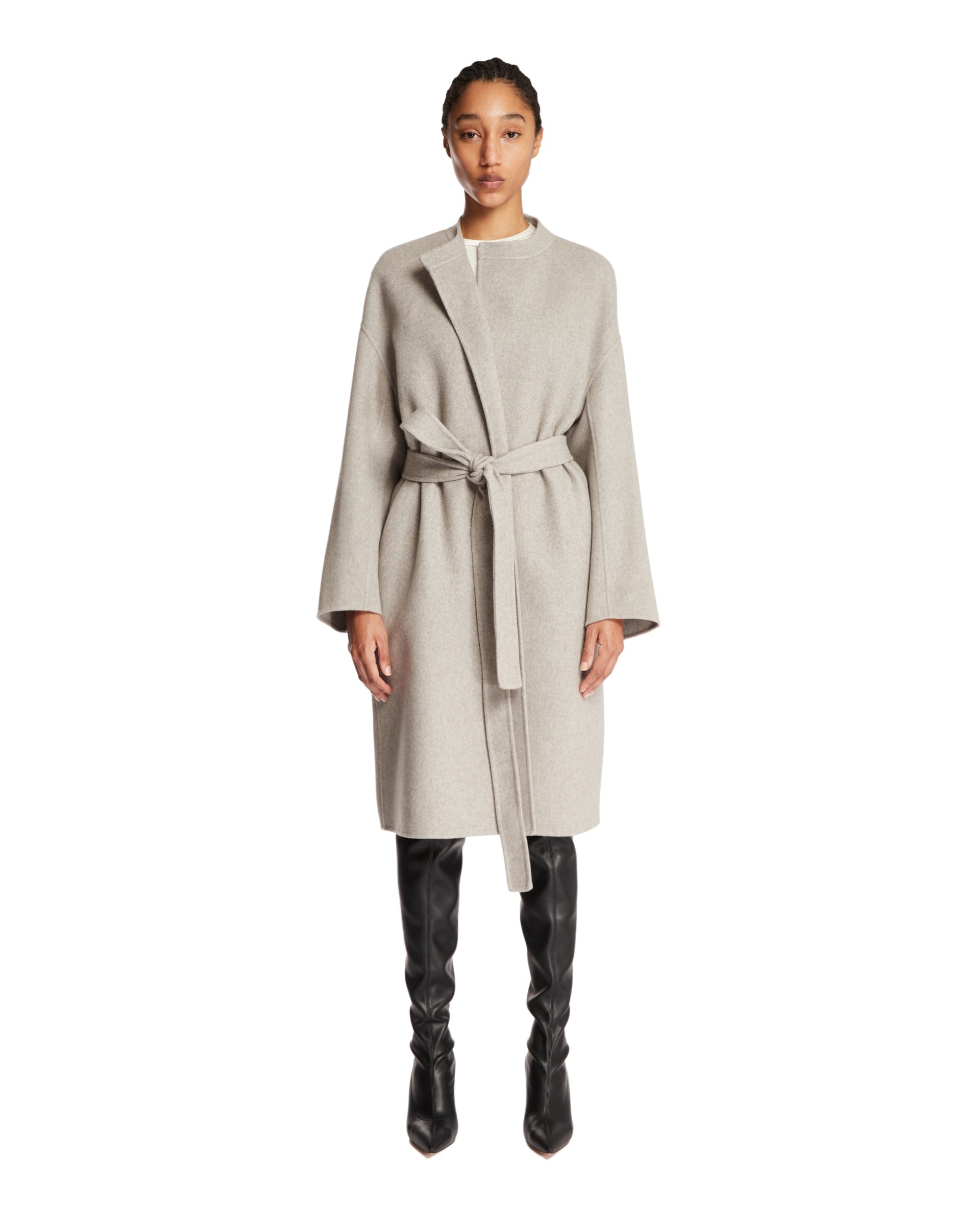 Gray Cashmere Coat - 1