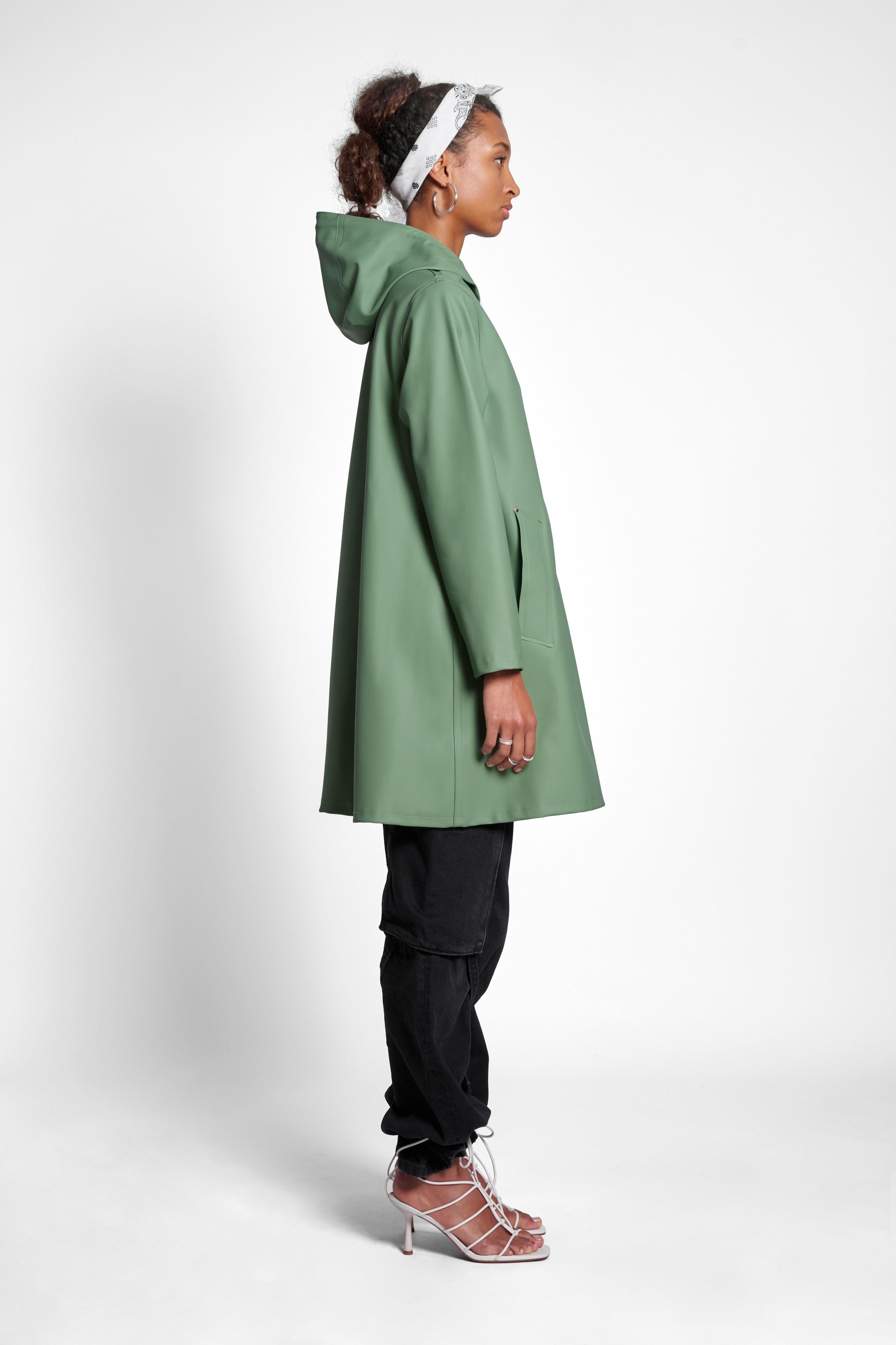 Mosebacke Raincoat Loden Green - 3