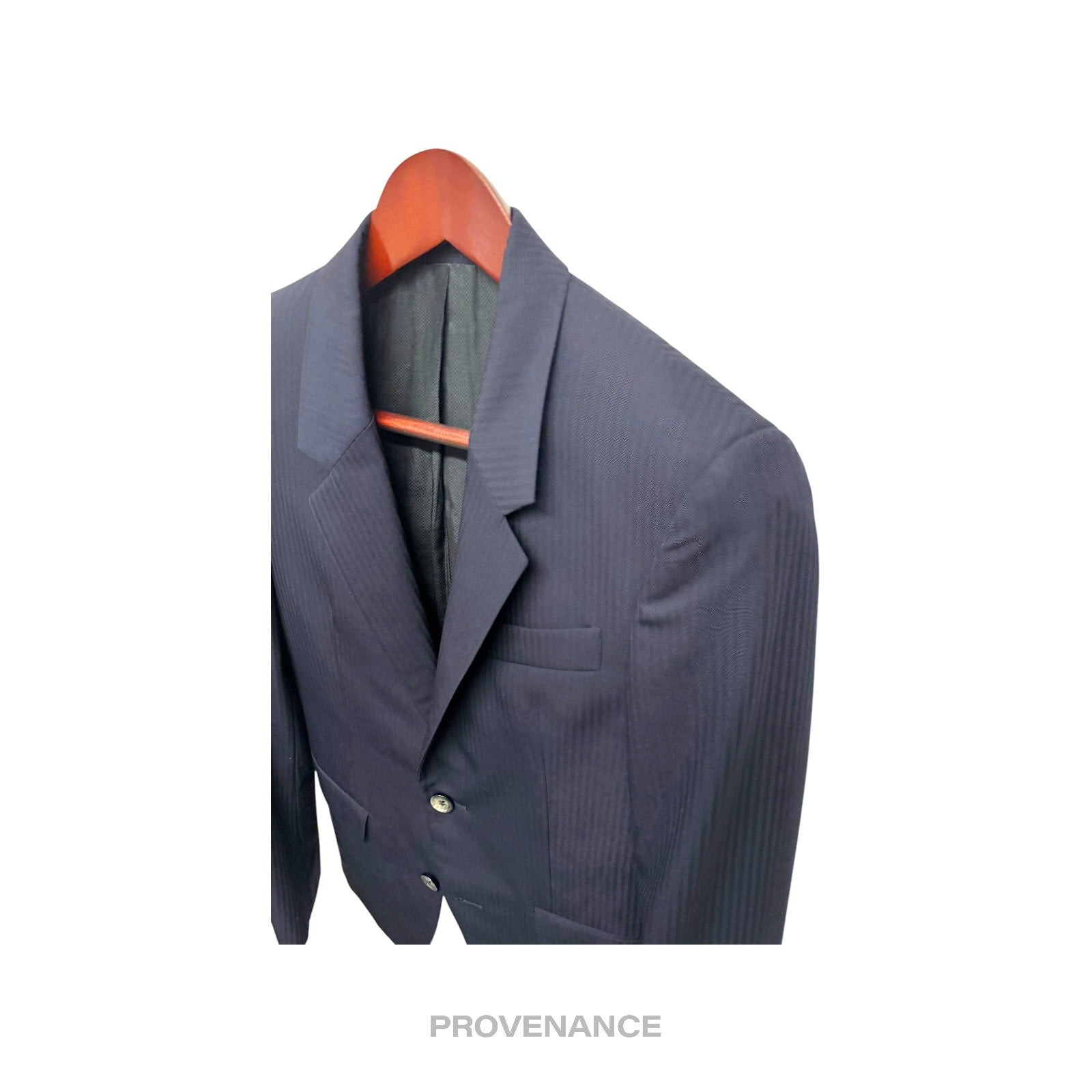 Alexander McQueen Jacket Coat Blazer - Striped Navy 36R - 4