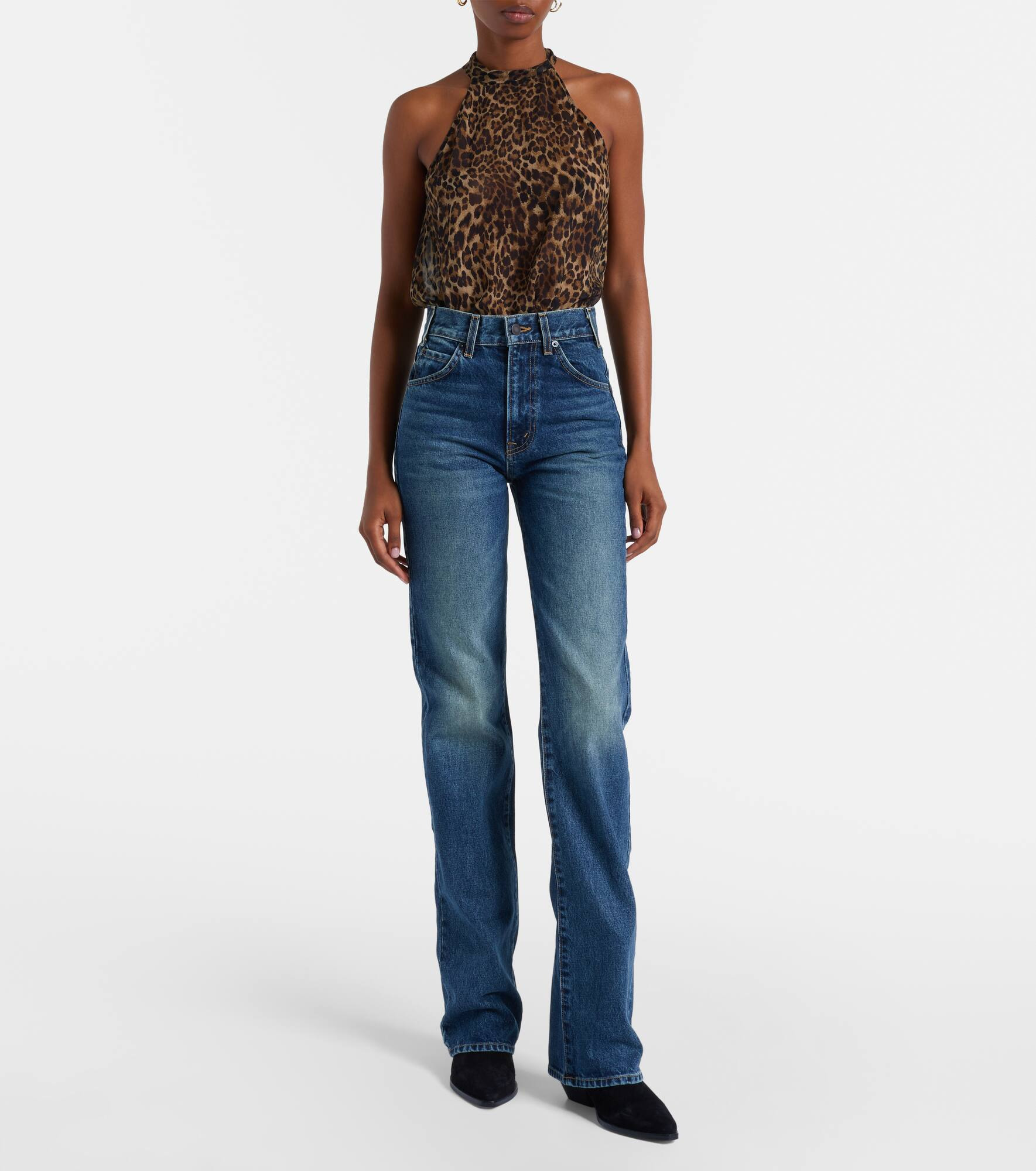 Joan mid-rise straight jeans - 7
