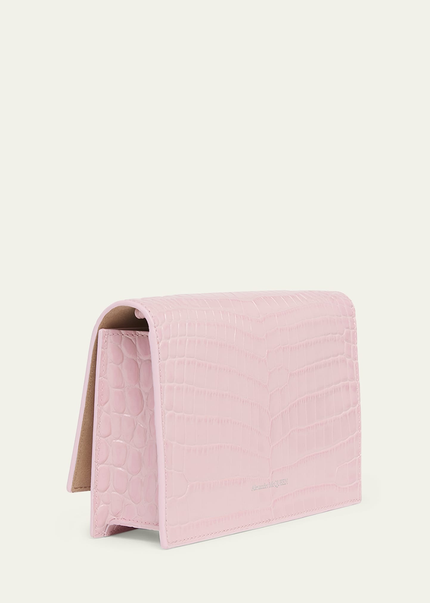 Mini Skull Croc-Embossed Crossbody Bag - 3