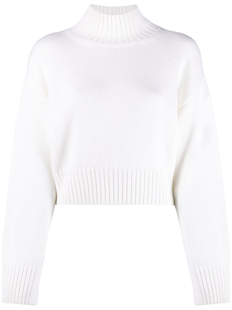 mock-neck wool jumper 1