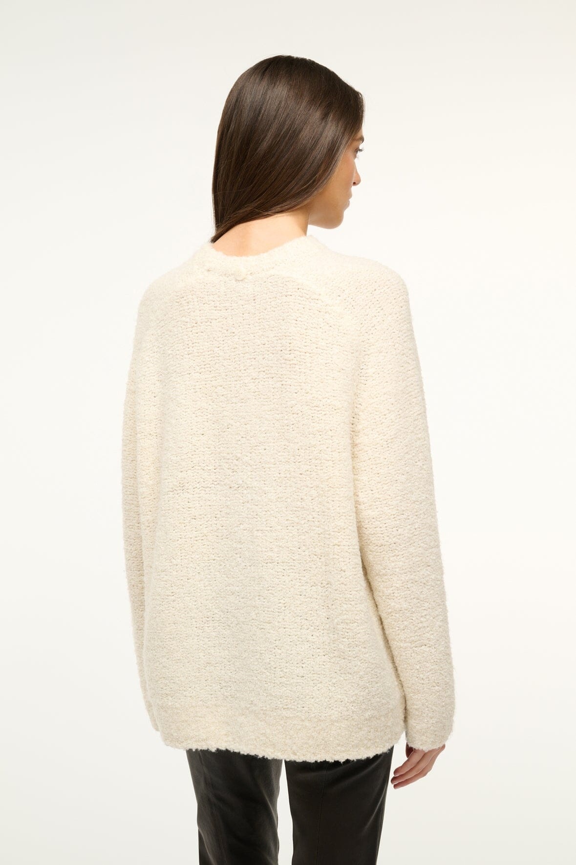 STAUD SIREN SWEATER IVORY - 4