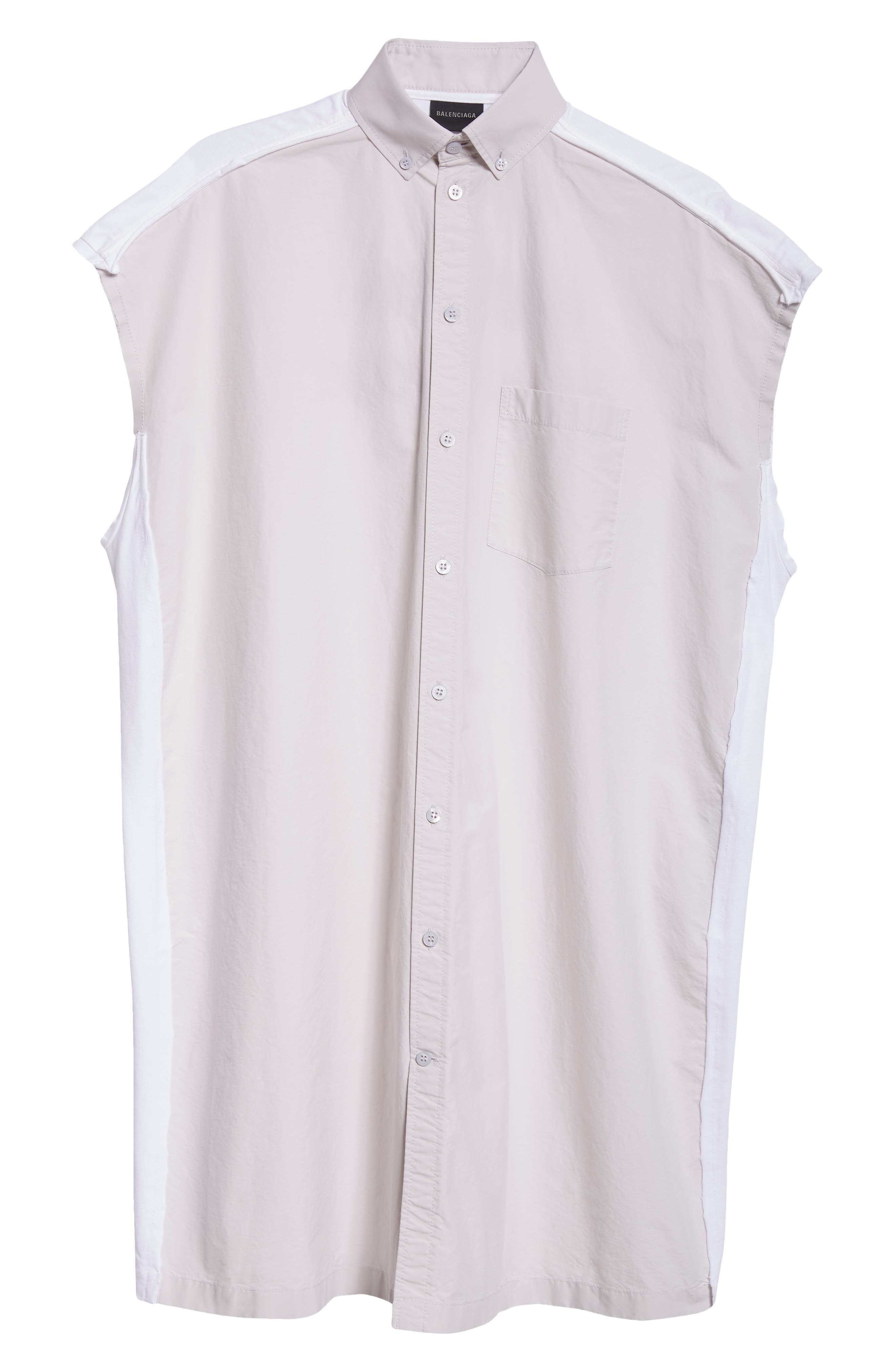 Logo Hybrid Sleeveless Shirtdress - 5