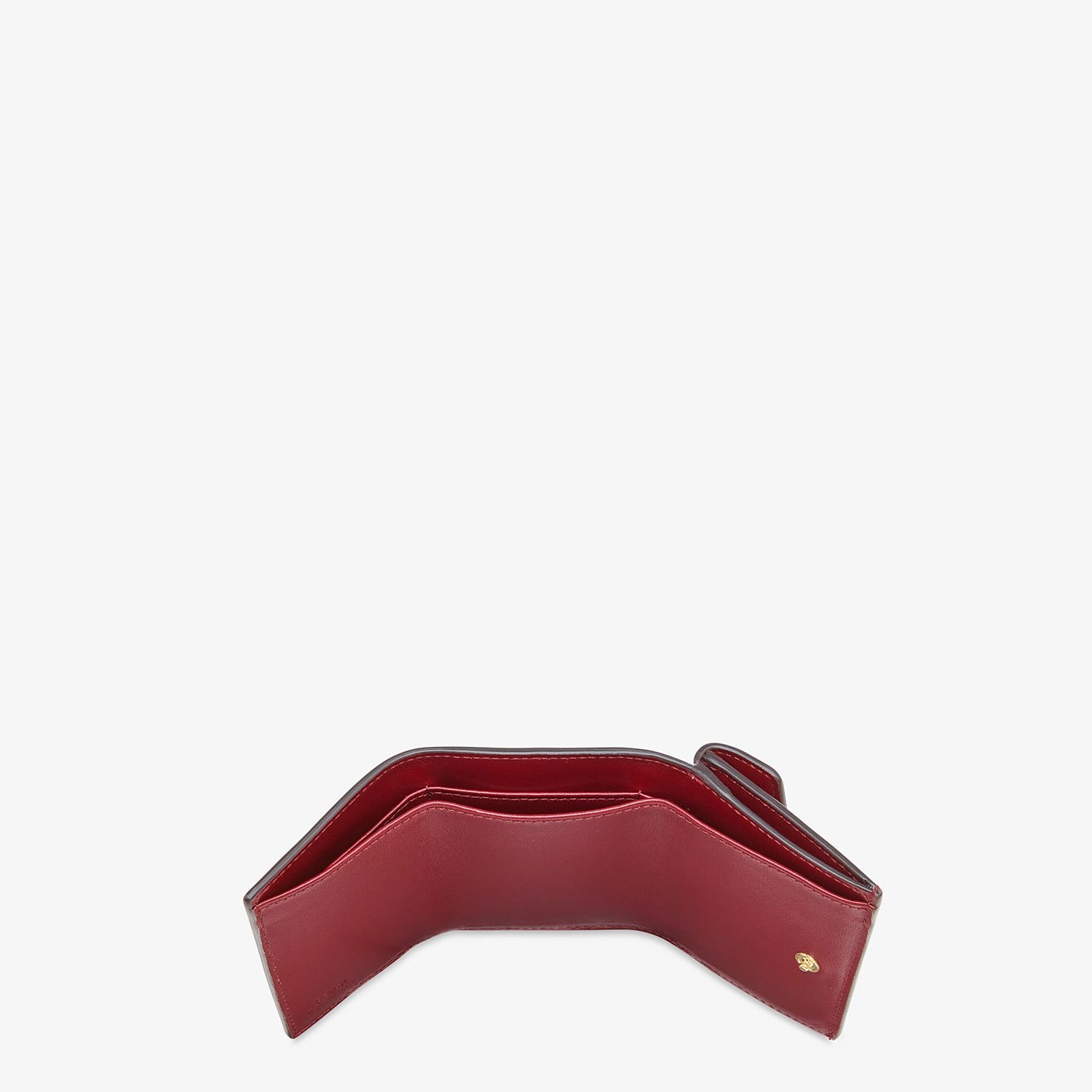 Burgundy leather wallet - 4