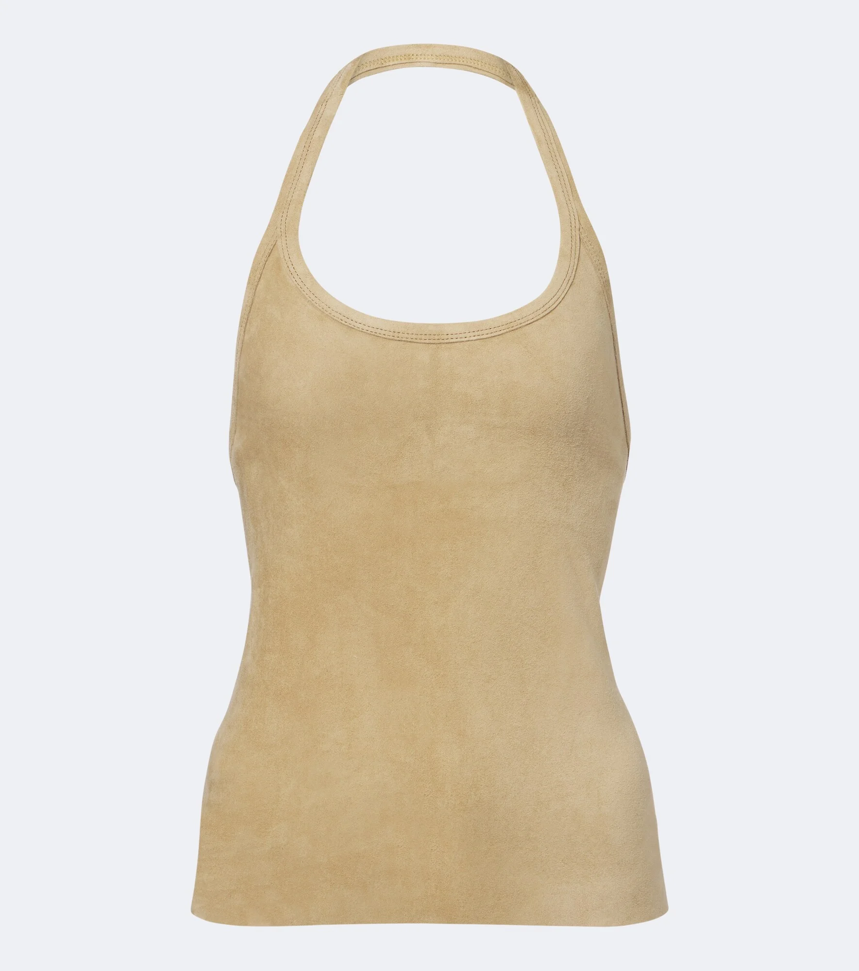 Cherry halterneck suede top - 1