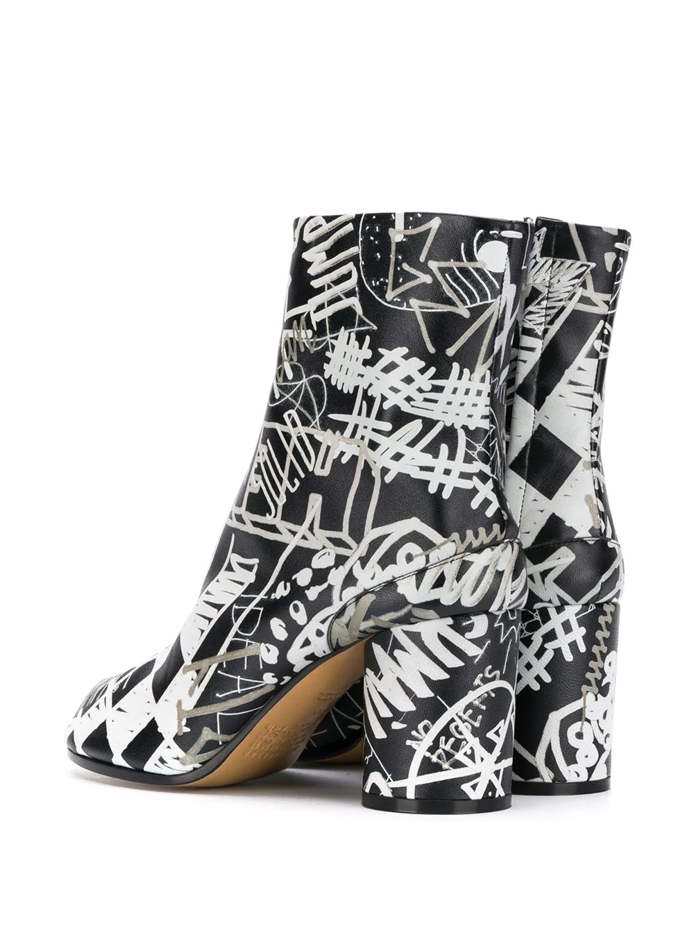 graphic print 80mm Tabi ankle boots - 3